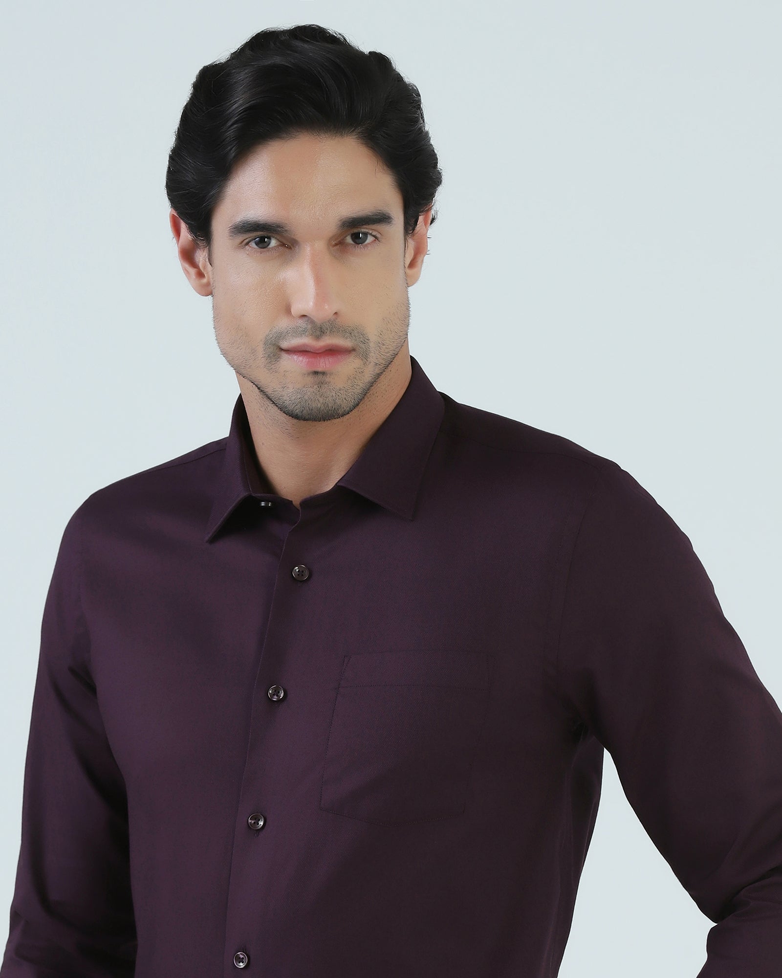 Wine Textured Shirt - Ioceta