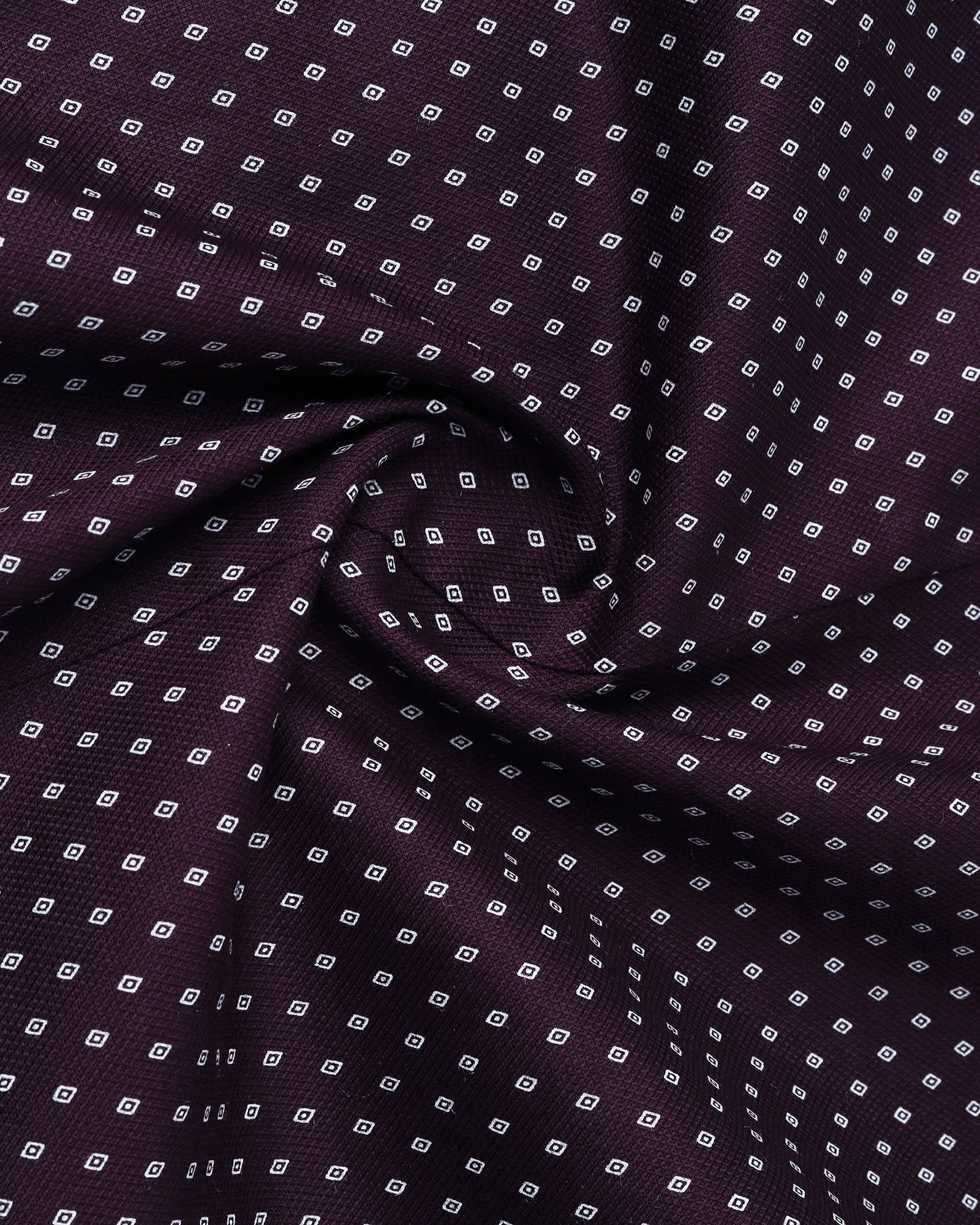 Wine Textured Shirt - Melan