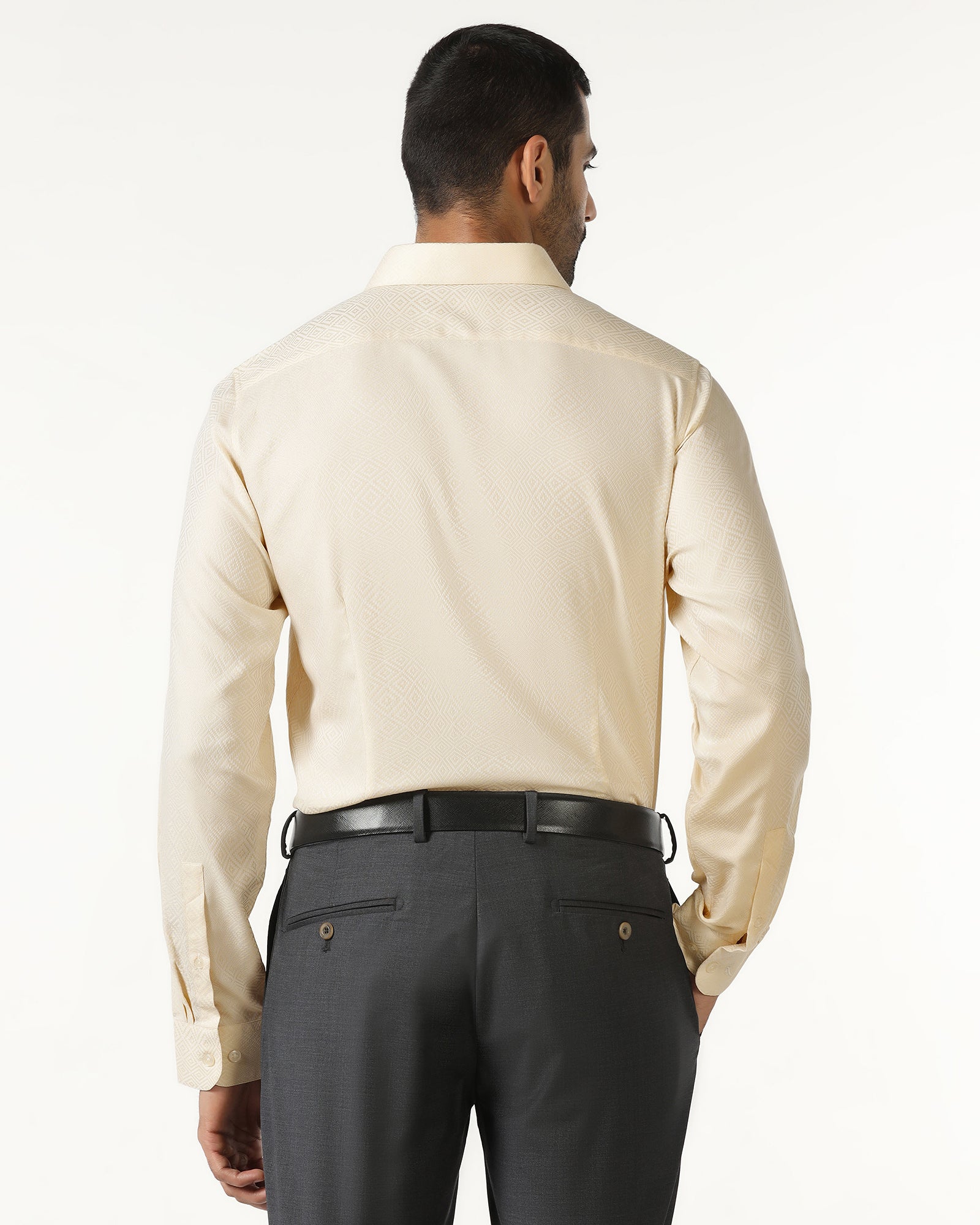 Yellow Jacquard Shirt - Render