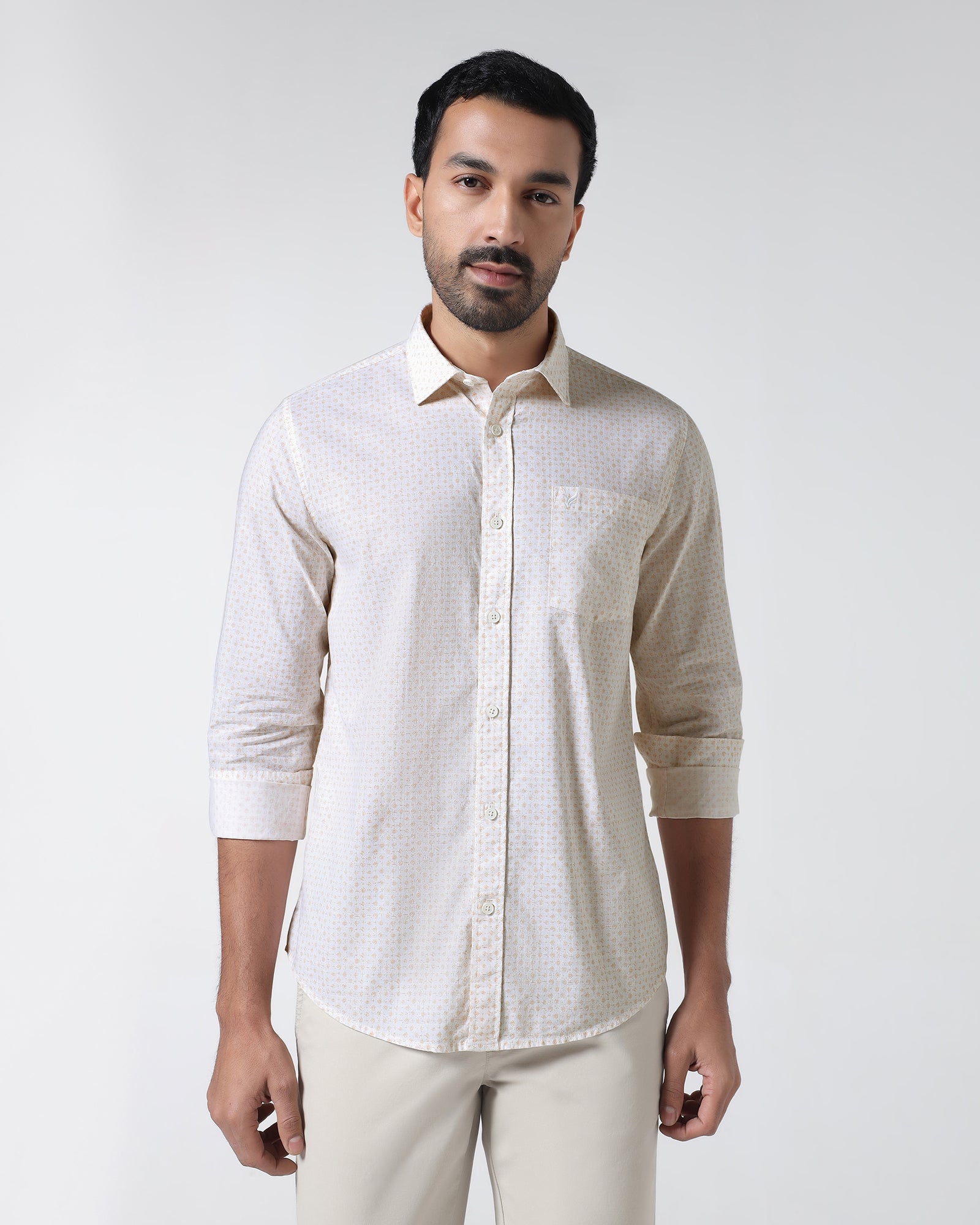 Yellow Printed Shirt - Harlad