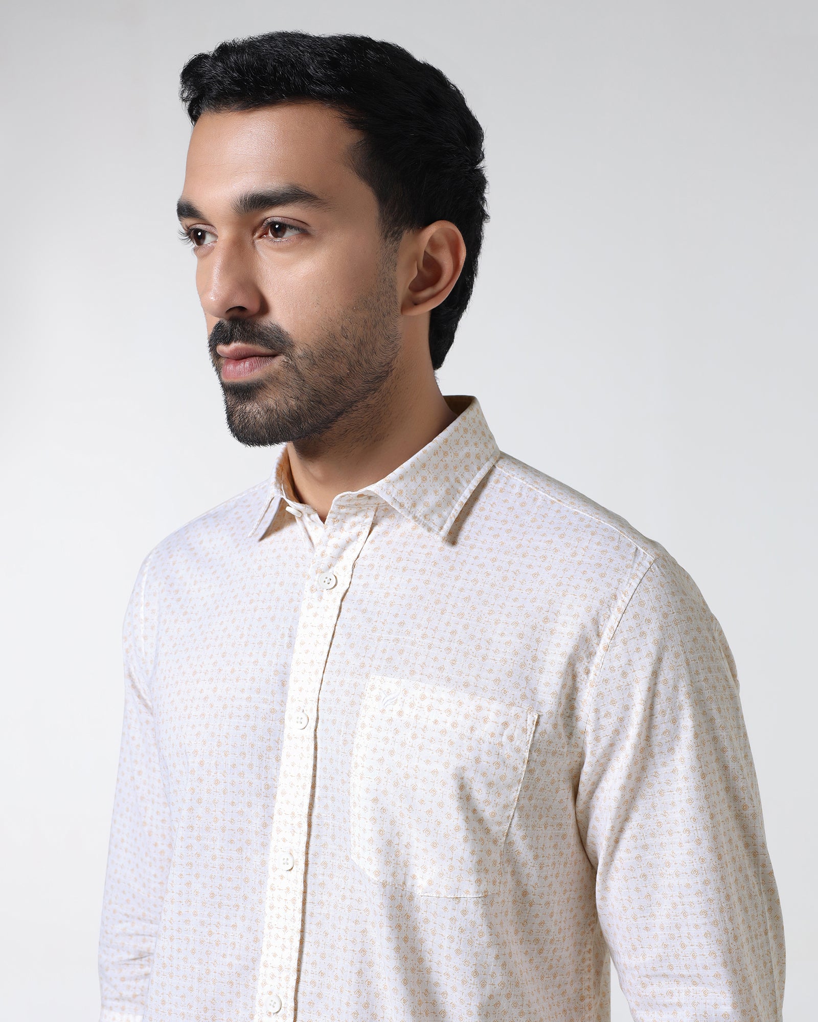 Yellow Printed Shirt - Harlad