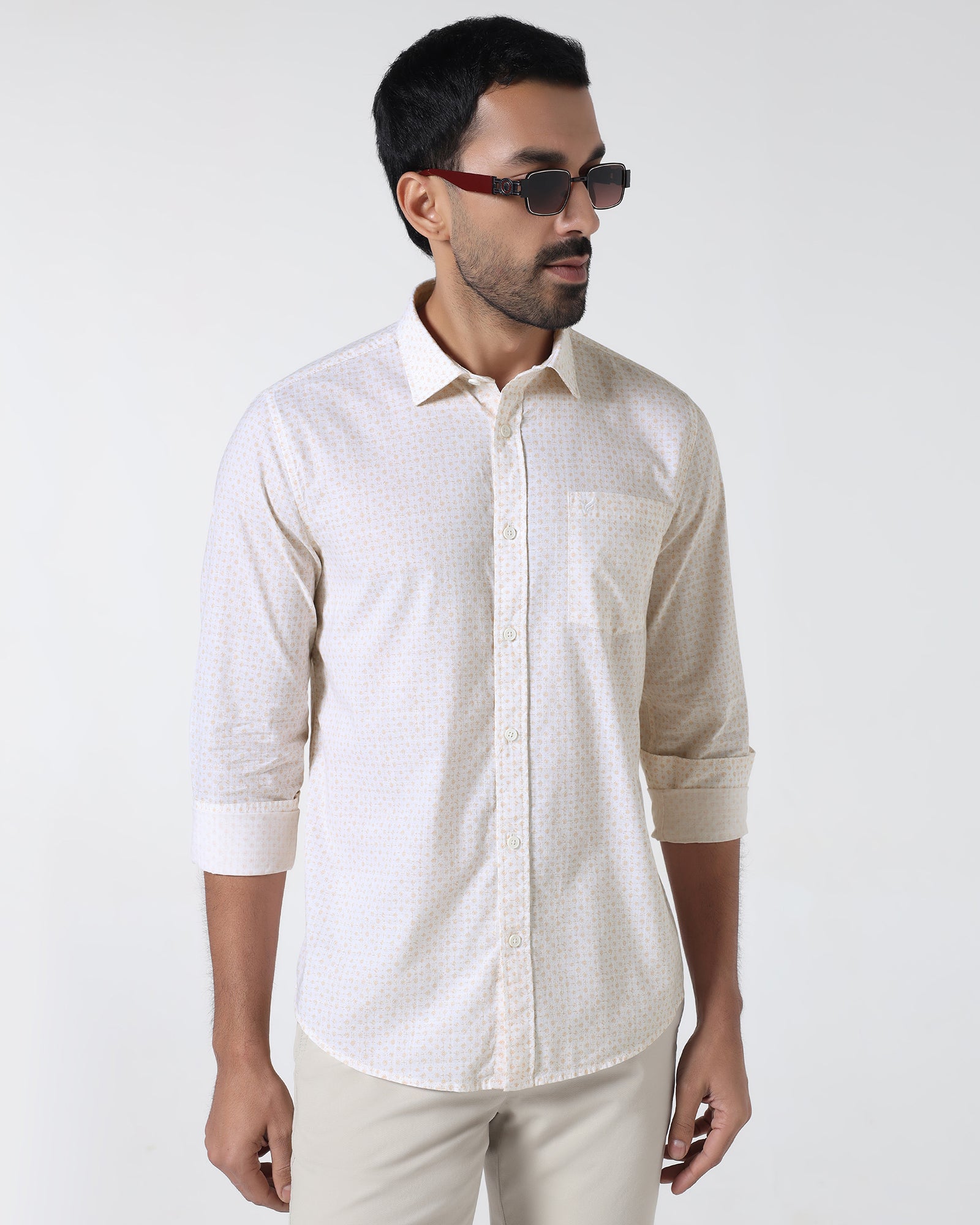 Yellow Printed Shirt - Harlad