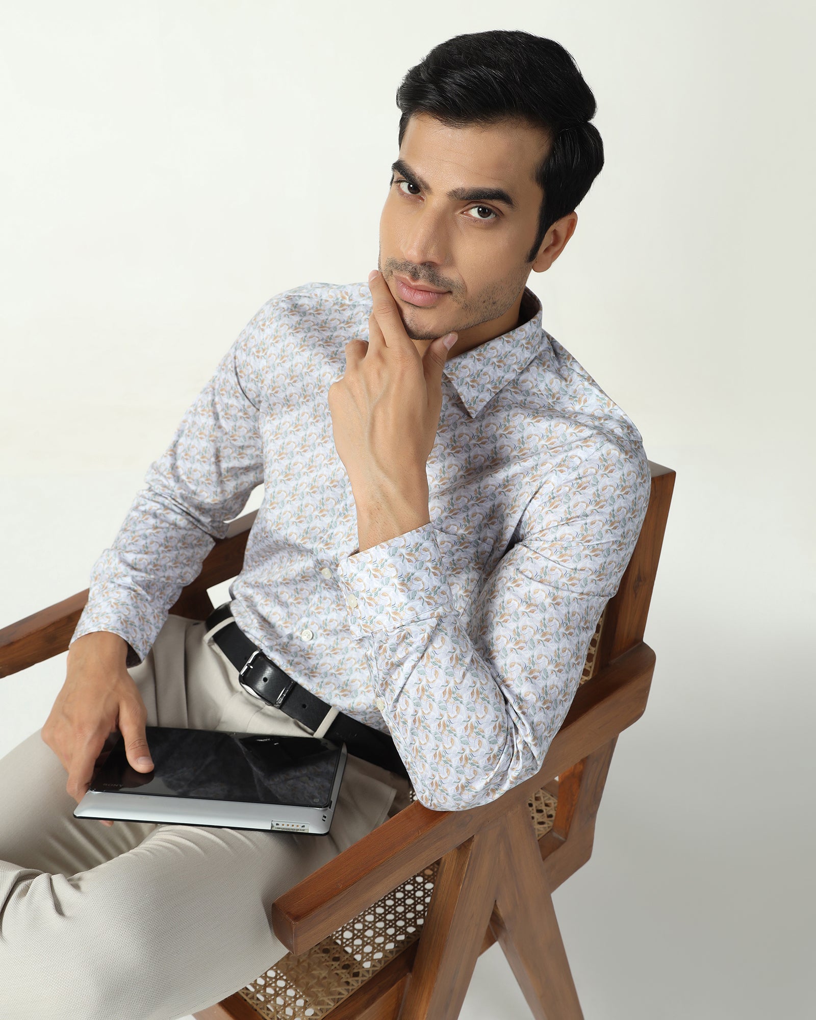 Yellow Printed Shirt - Parker