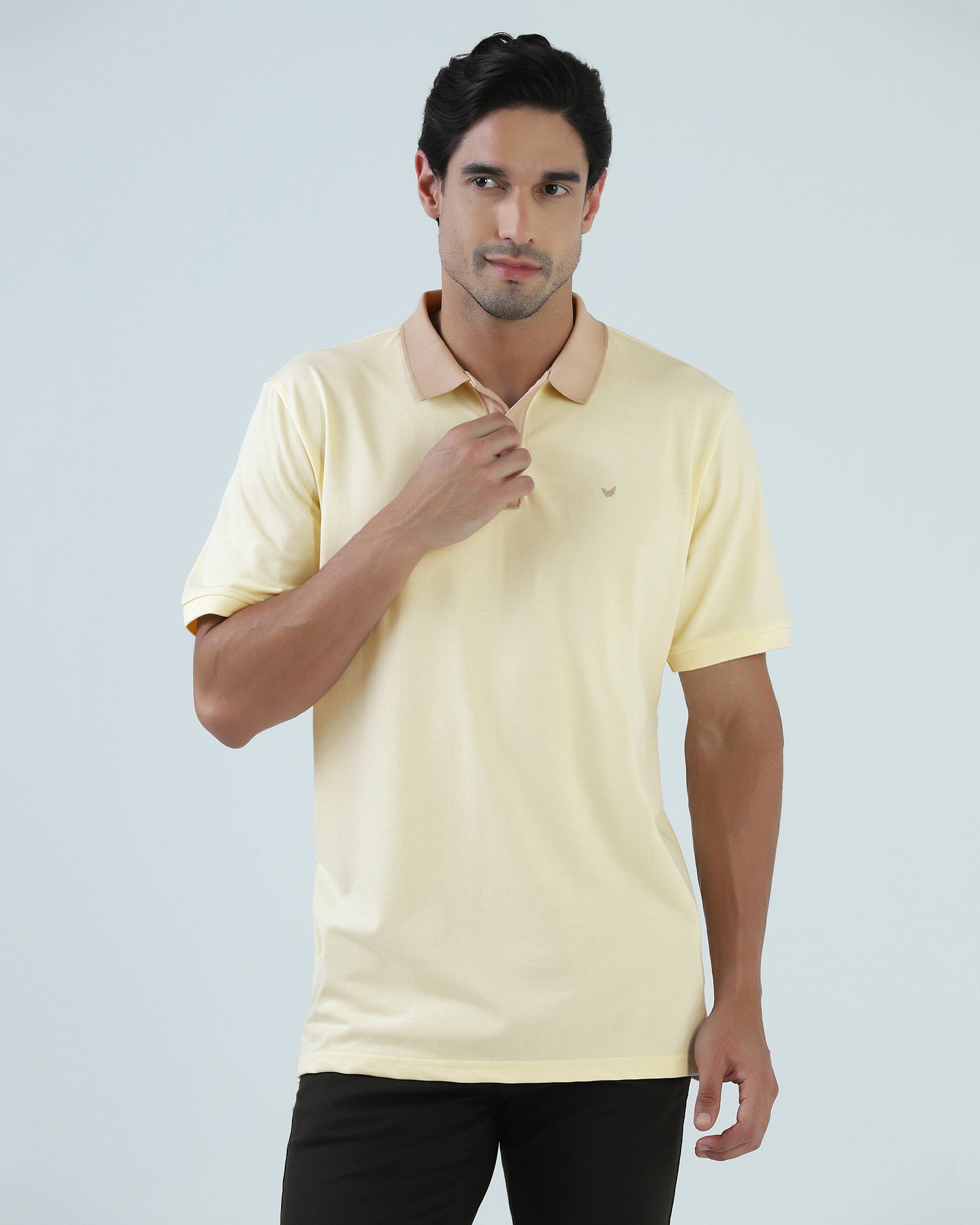 Yellow Solid Polo - Lono