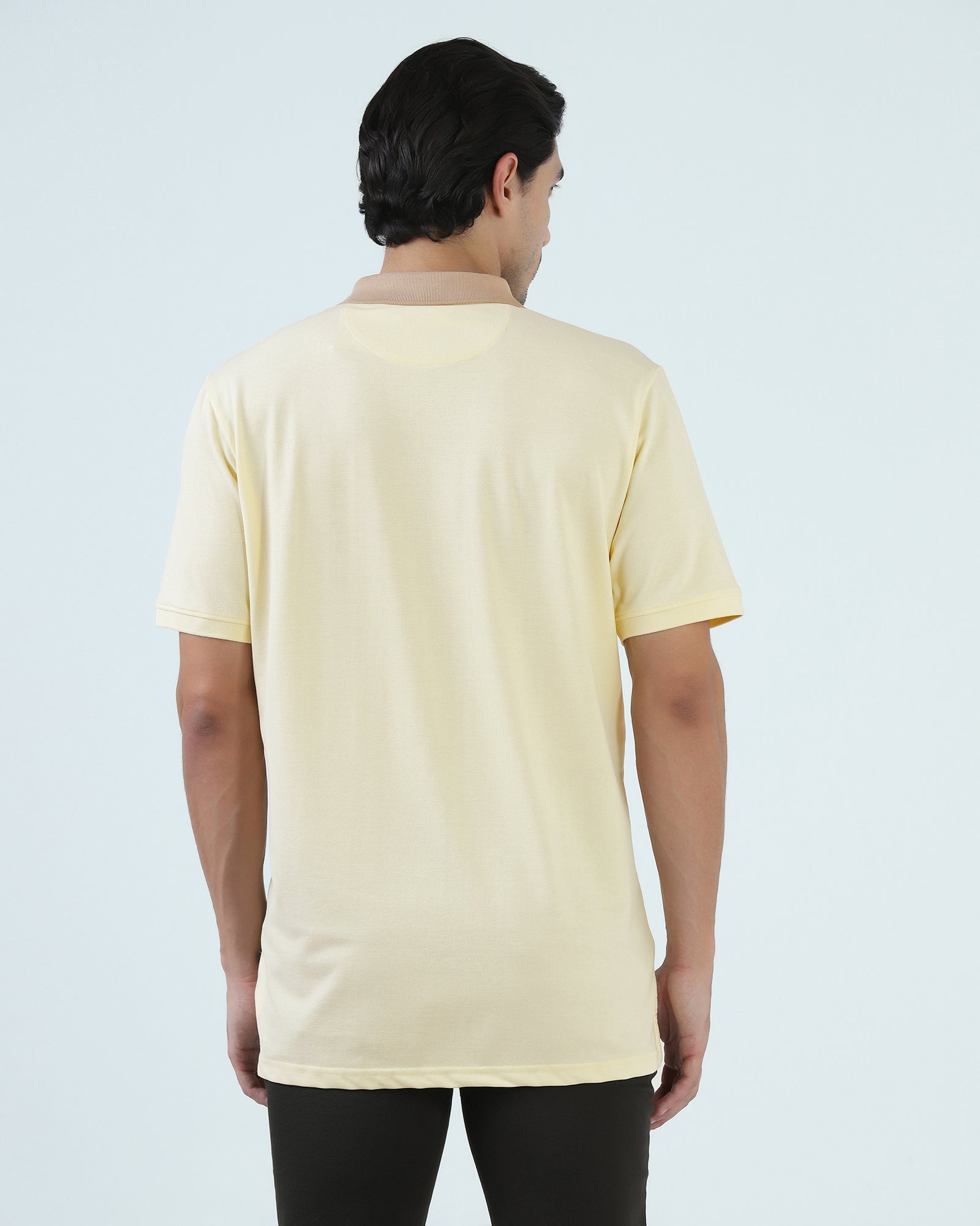 Yellow Solid Polo - Lono