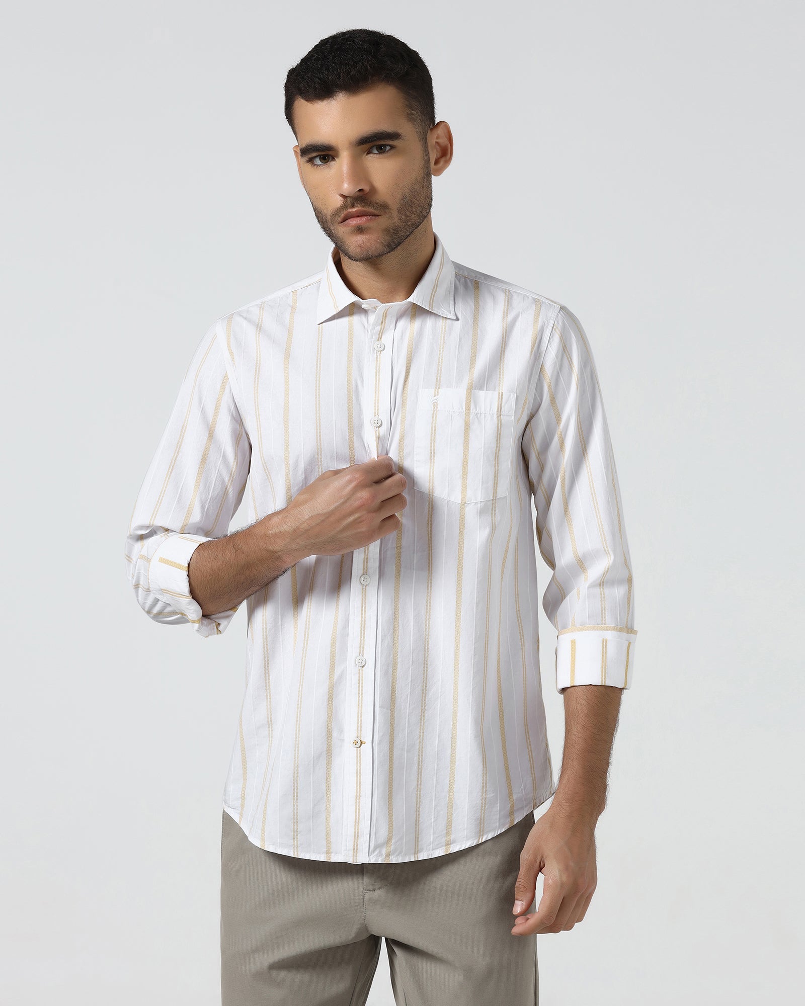 Yellow Stripe Shirt - Garol
