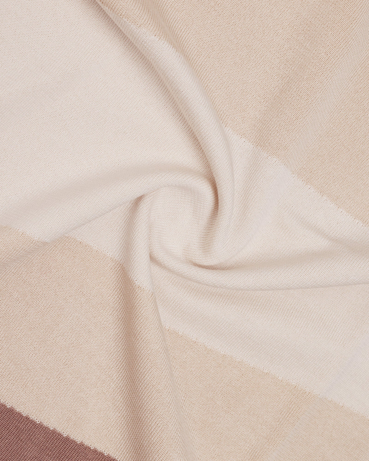 Almond Beige Crew Neck Textured T-Shirt - Tecky