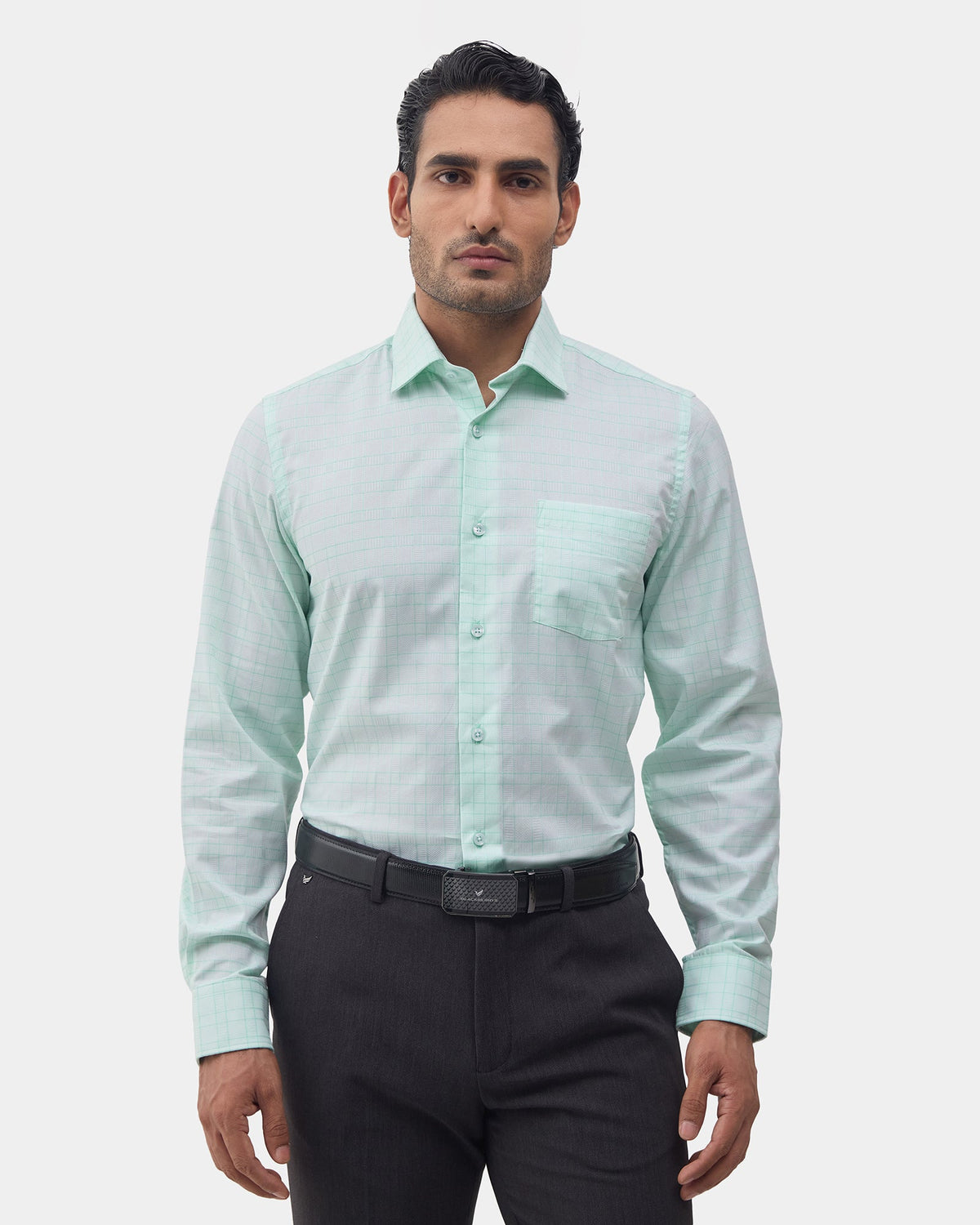 Aqua Check Shirt - Boardroom