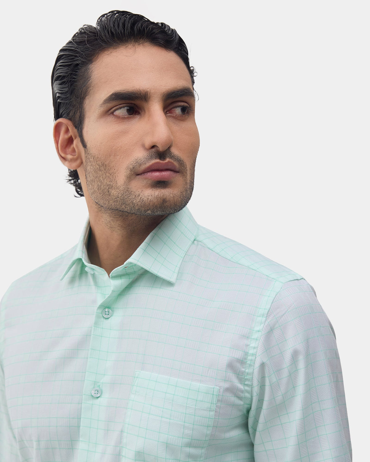Aqua Check Shirt - Boardroom