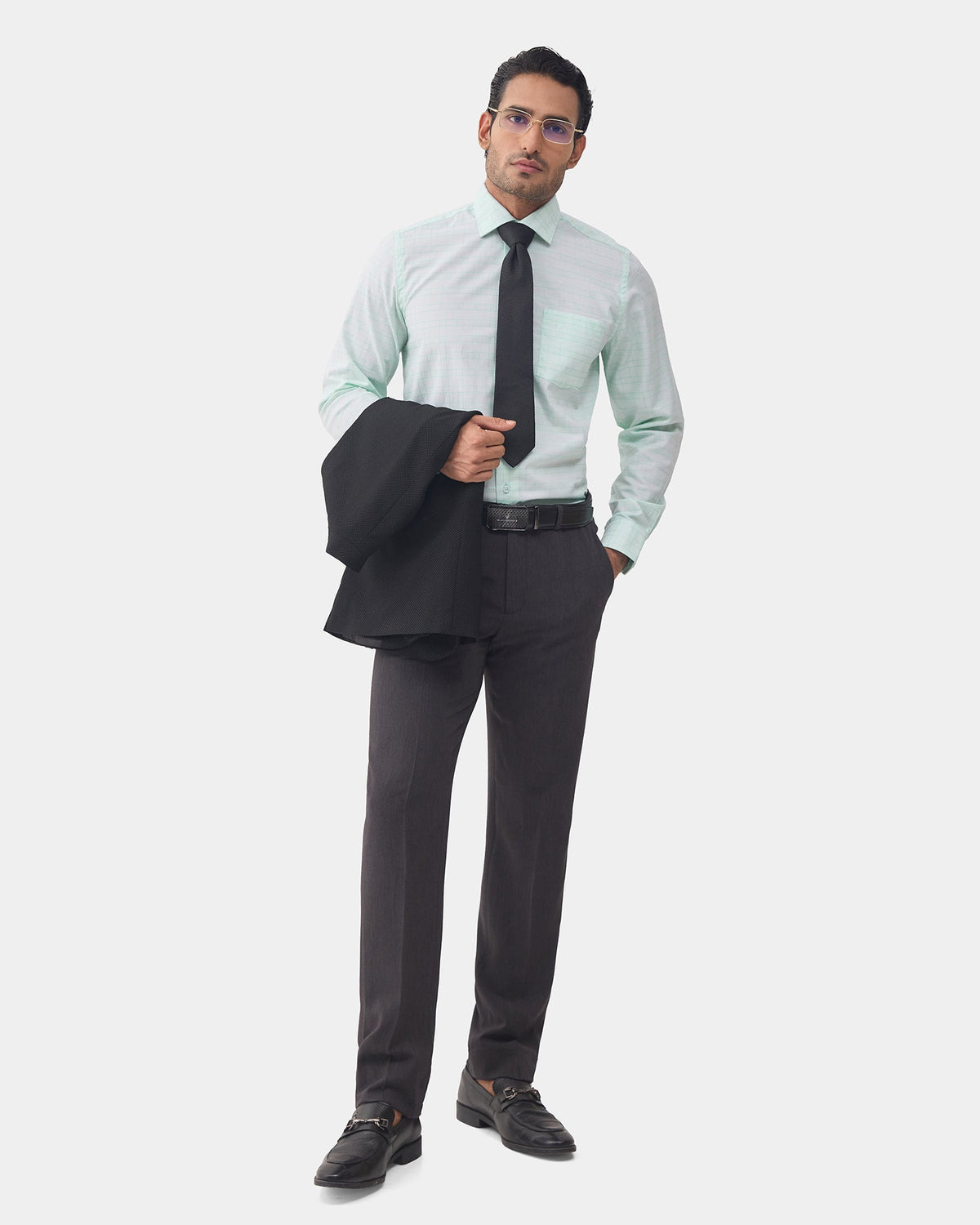 Aqua Check Shirt - Boardroom