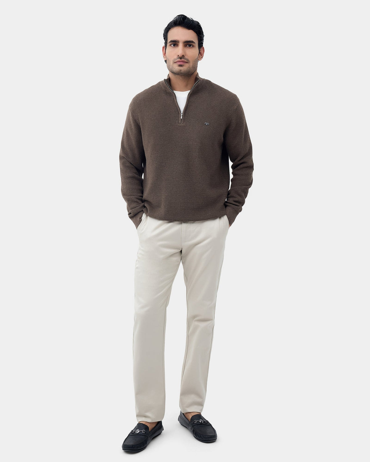 Beaver Brown Stripe Sweater - Olive