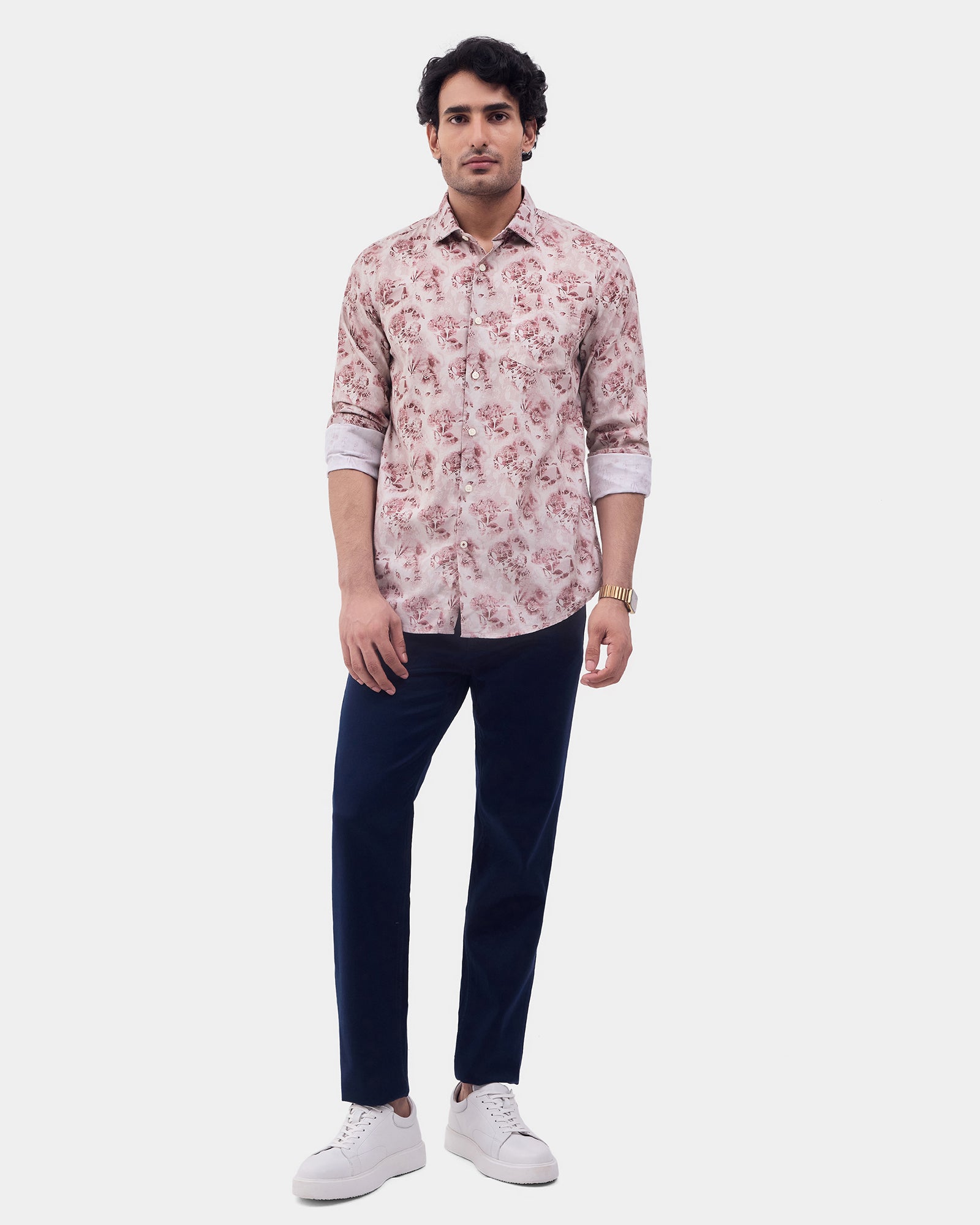 Beige Printed Shirt - Wender