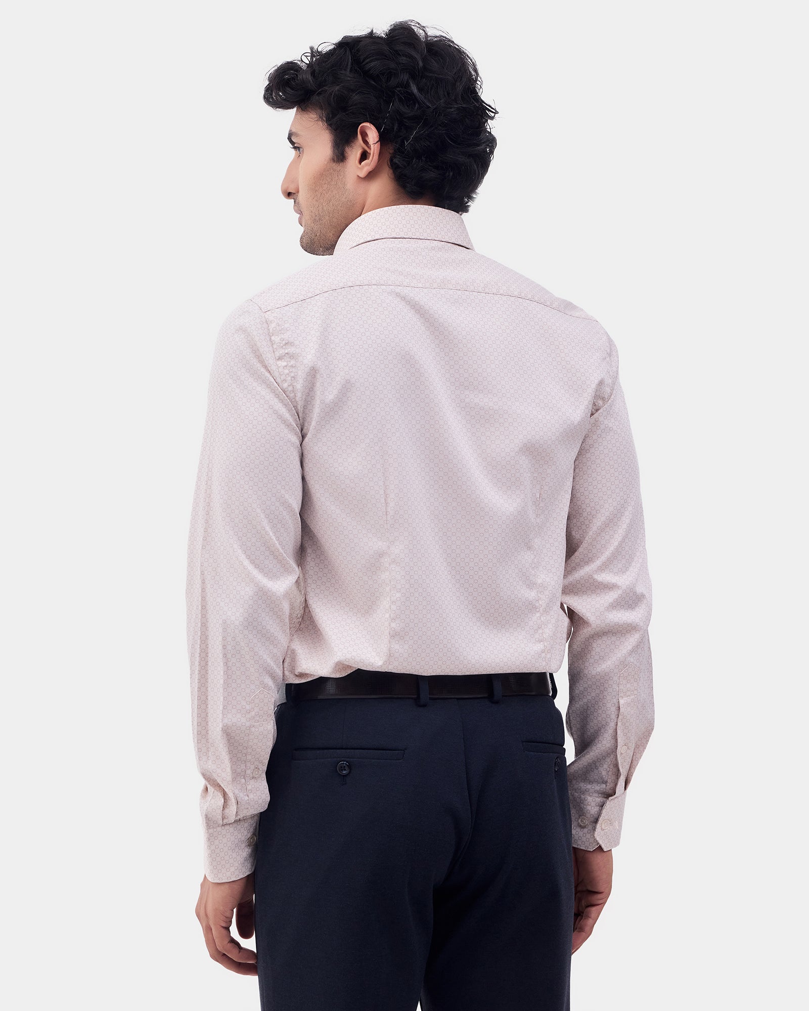 Beige Printed Shirt - Livo