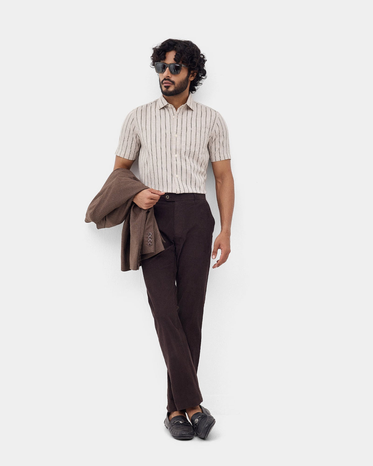 Beige Stripe Shirt - Jeson