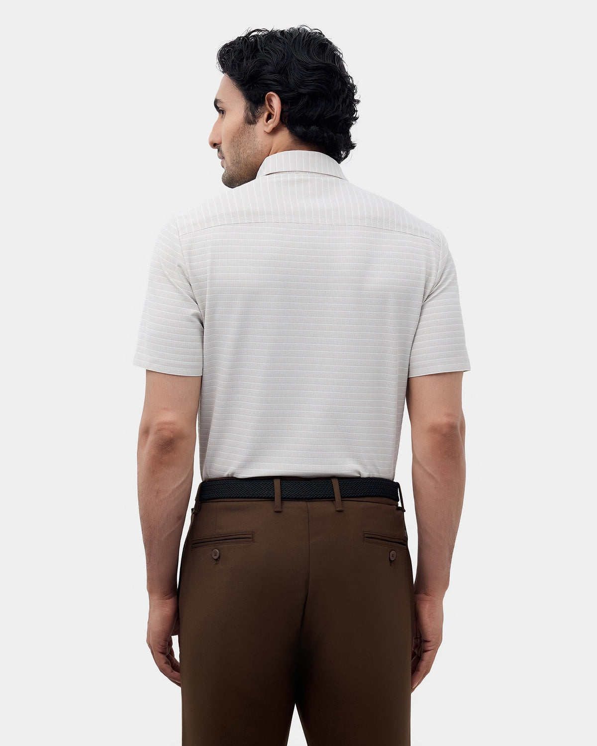 Beige Techpro Stripe Shirt - Dizzy