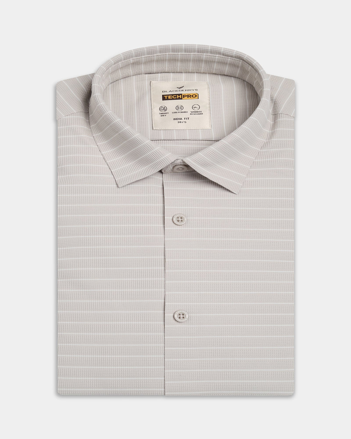Beige Techpro Stripe Shirt - Dizzy