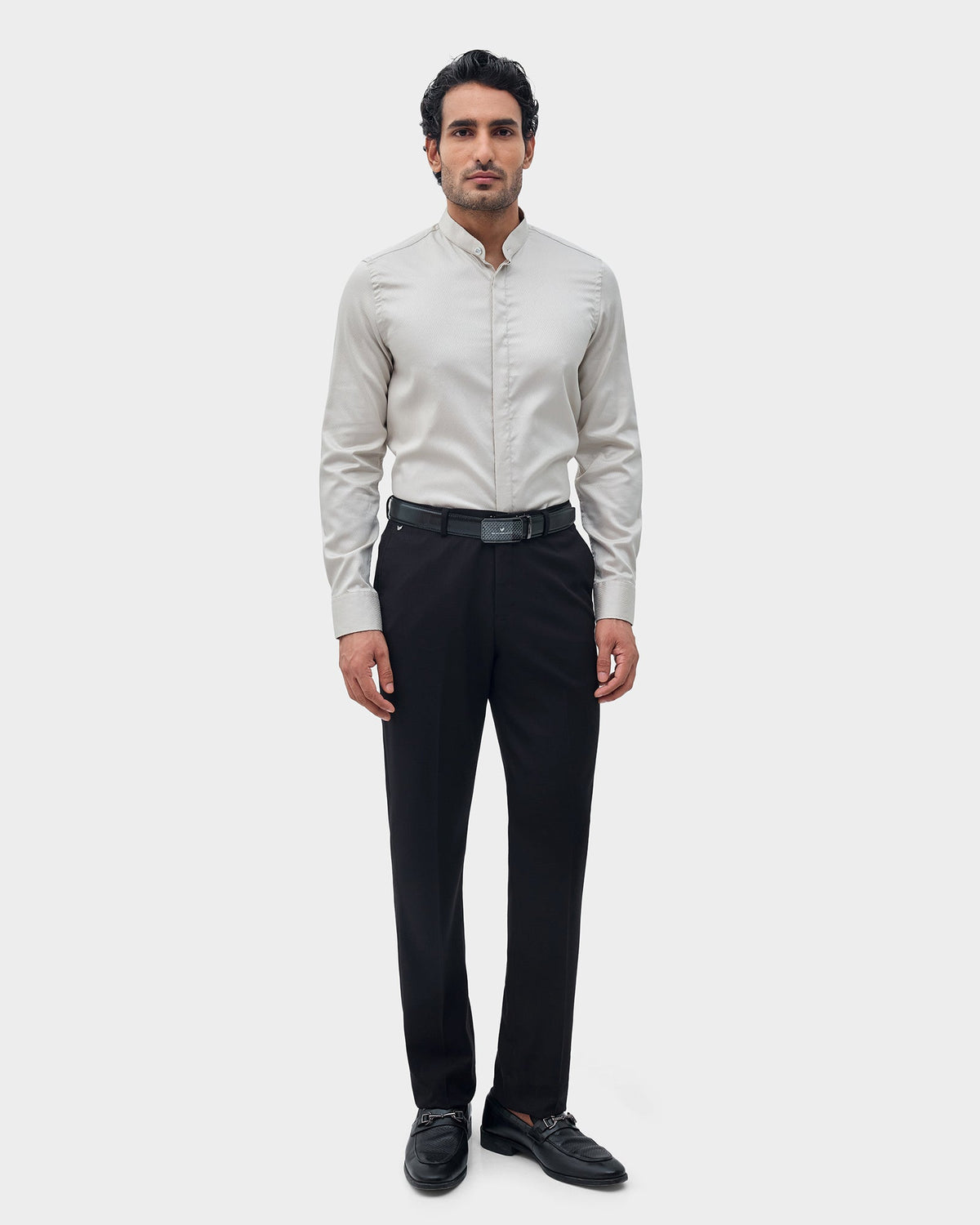 Beige Textured Shirt - Vellen
