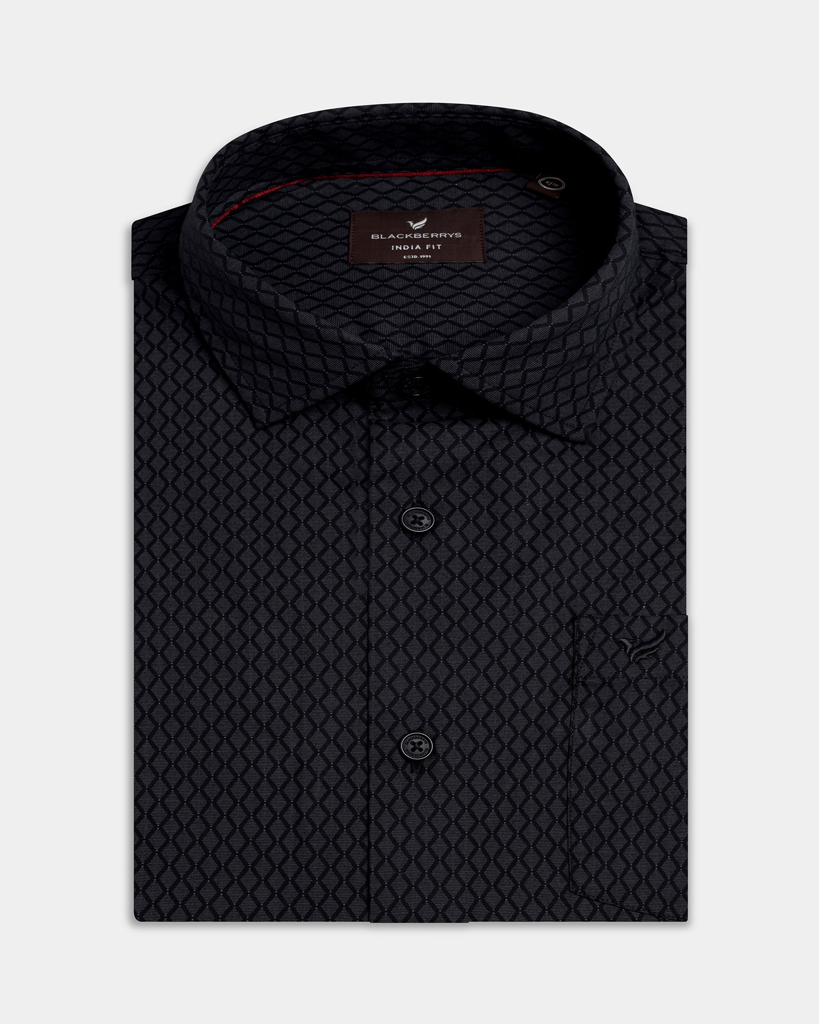 Black Printed Shirt - Oplos
