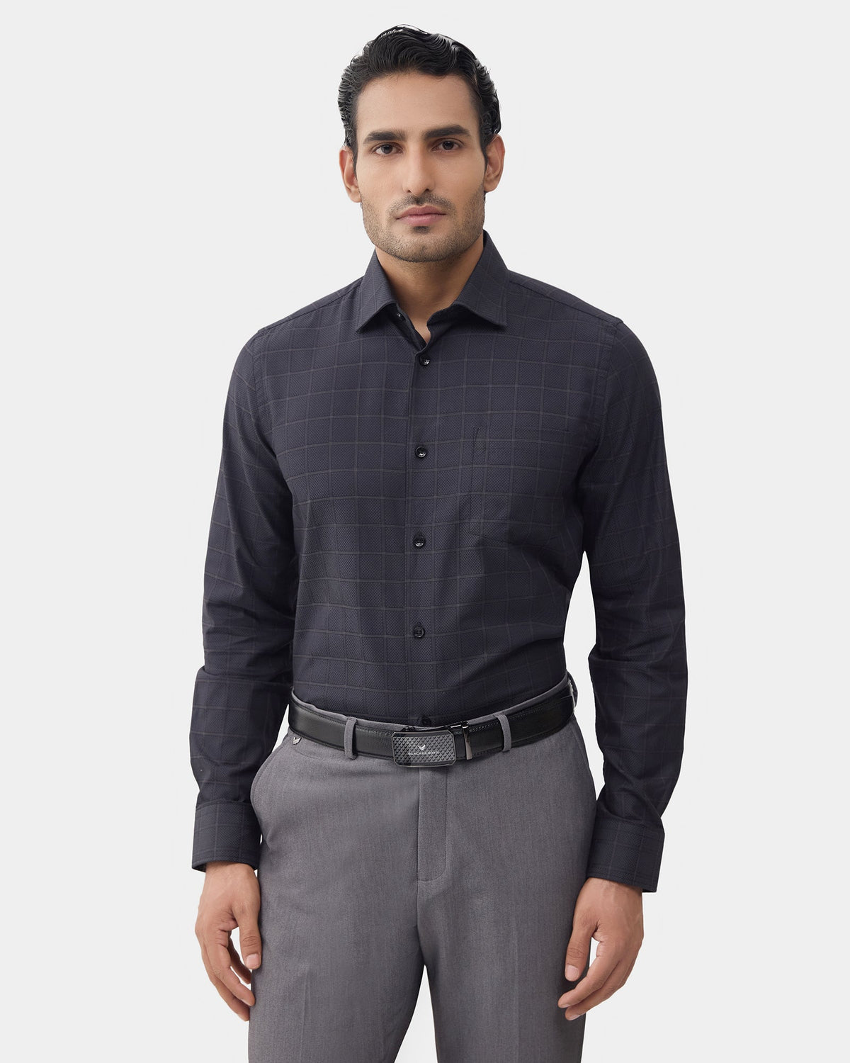 Black Check Shirt - Sentra
