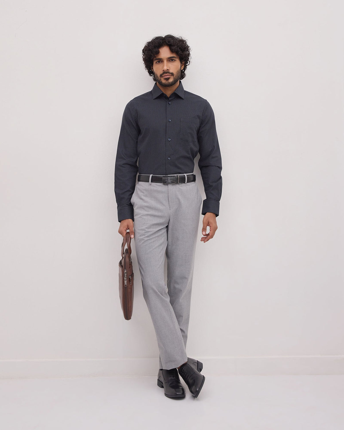 Black Check Shirt - Stalix
