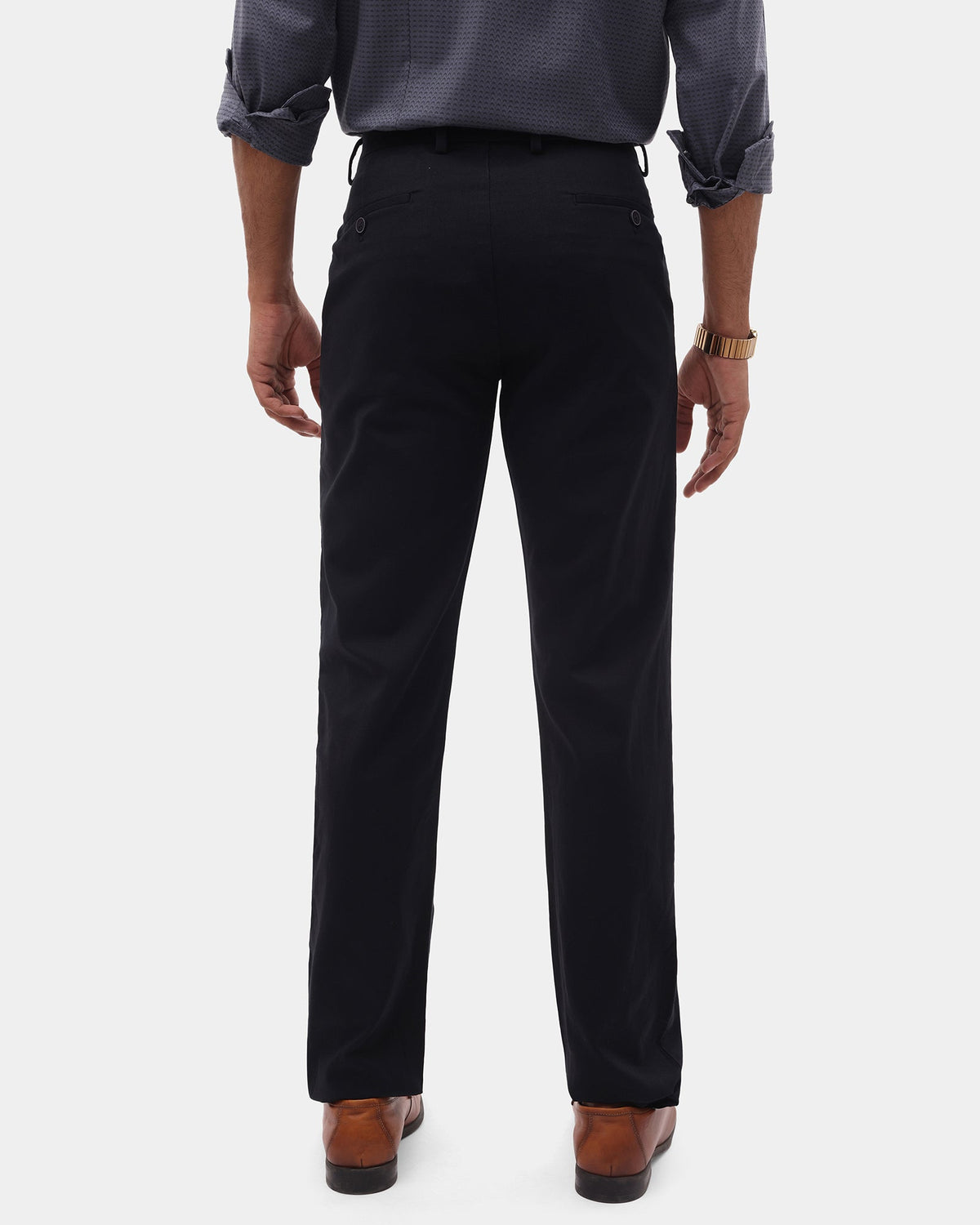 Black Textured Khakis - Everest