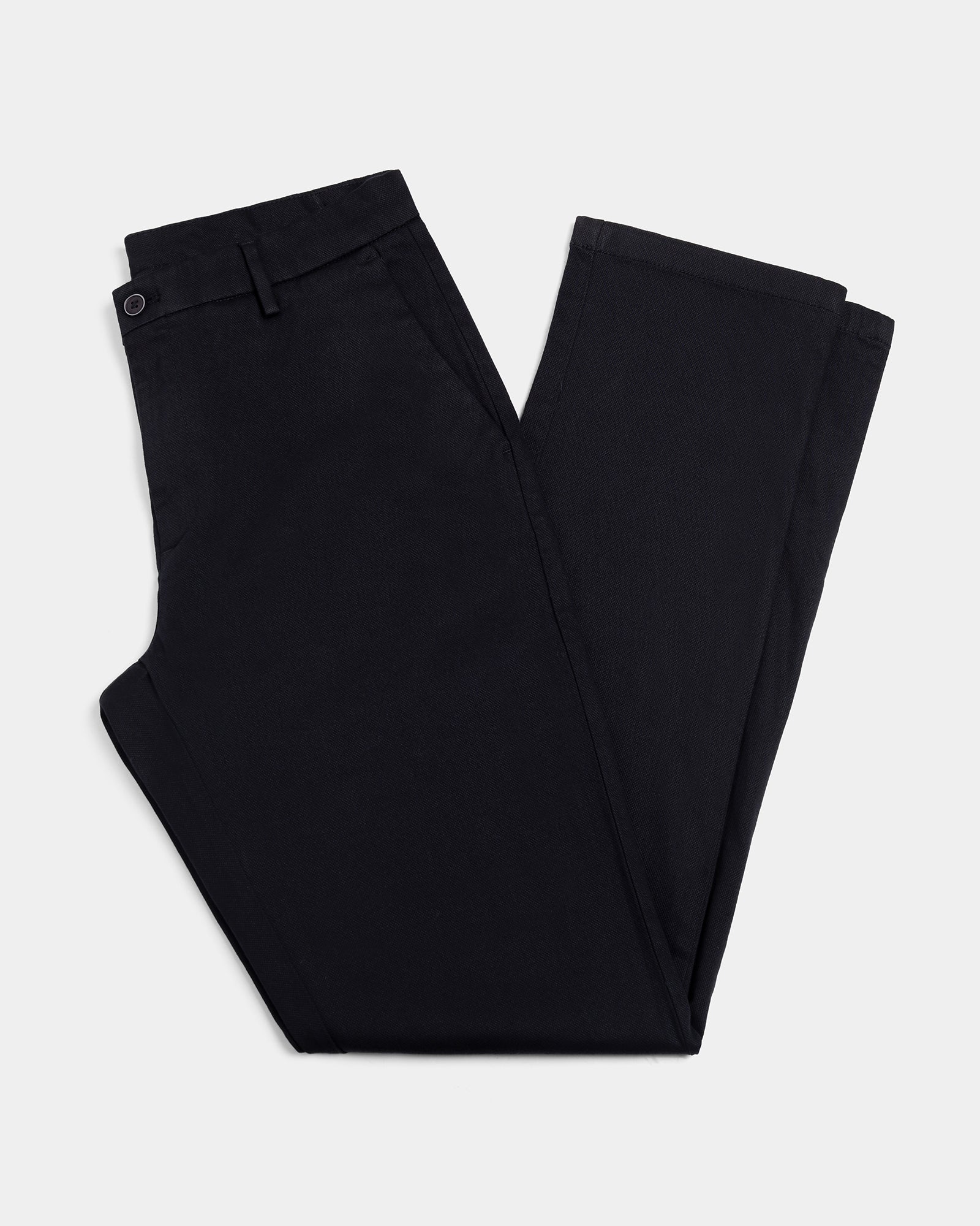 Must Haves Black Textured Khakis - Kiler