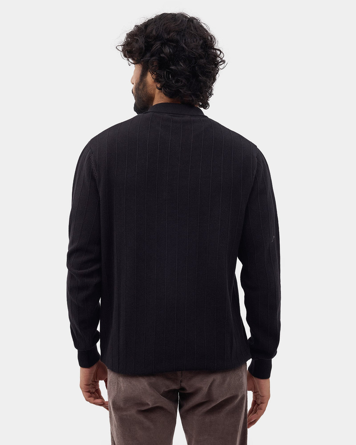Black Textured Sweater - Paris