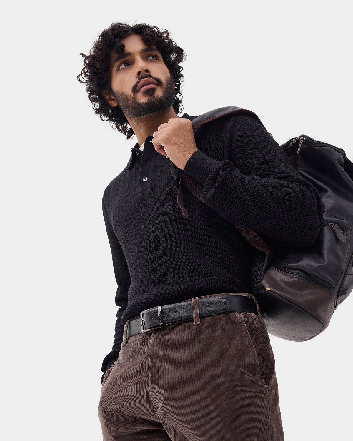 Black Textured Sweater - Paris