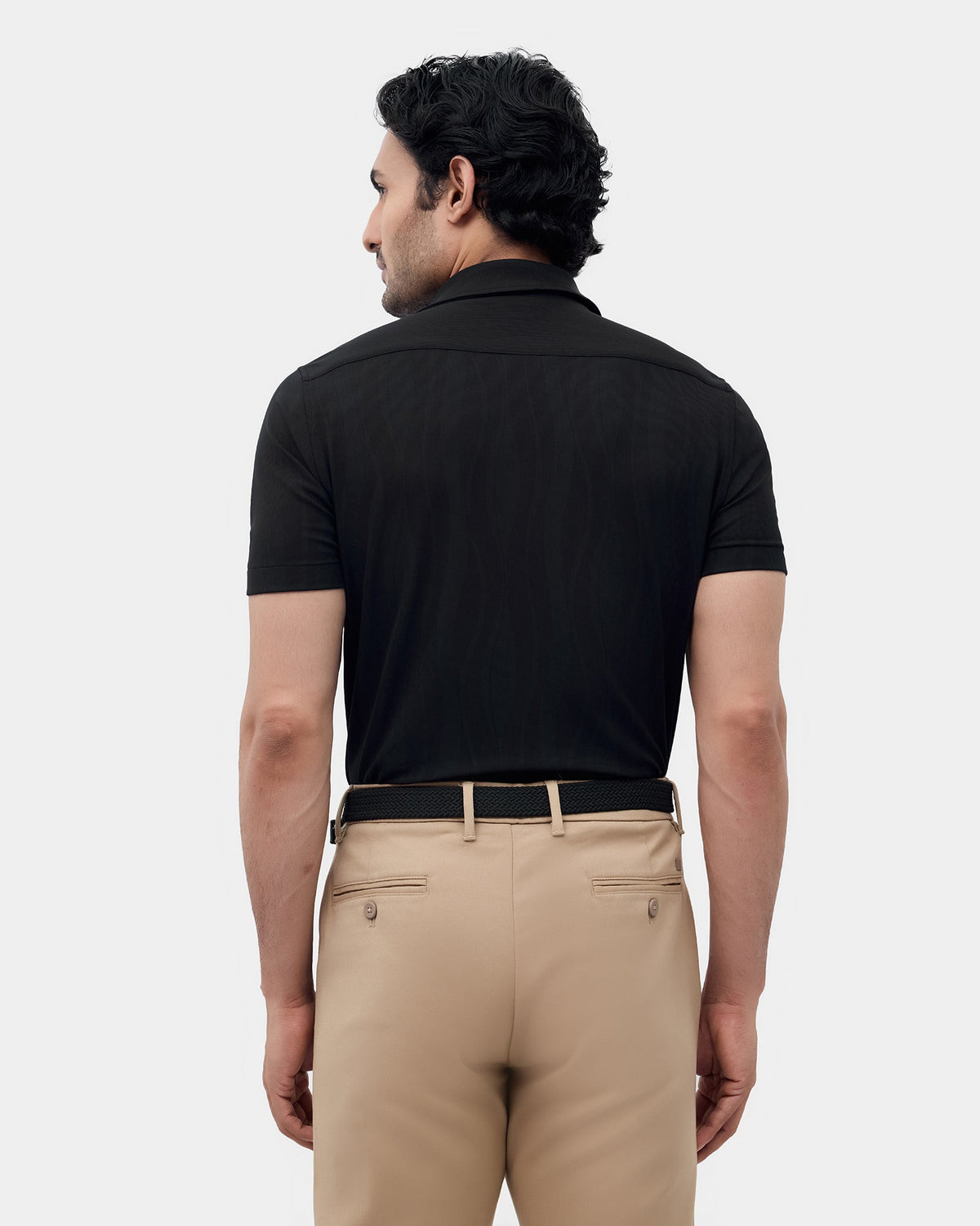 Black Solid Shirt - Clycine