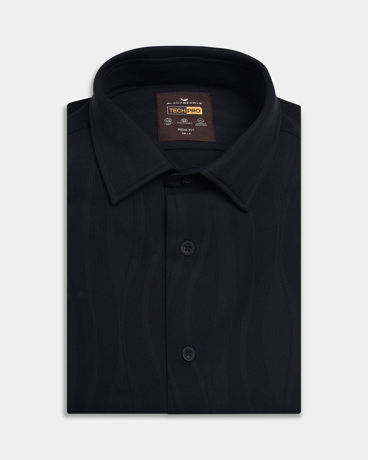 Black Solid Shirt - Clycine