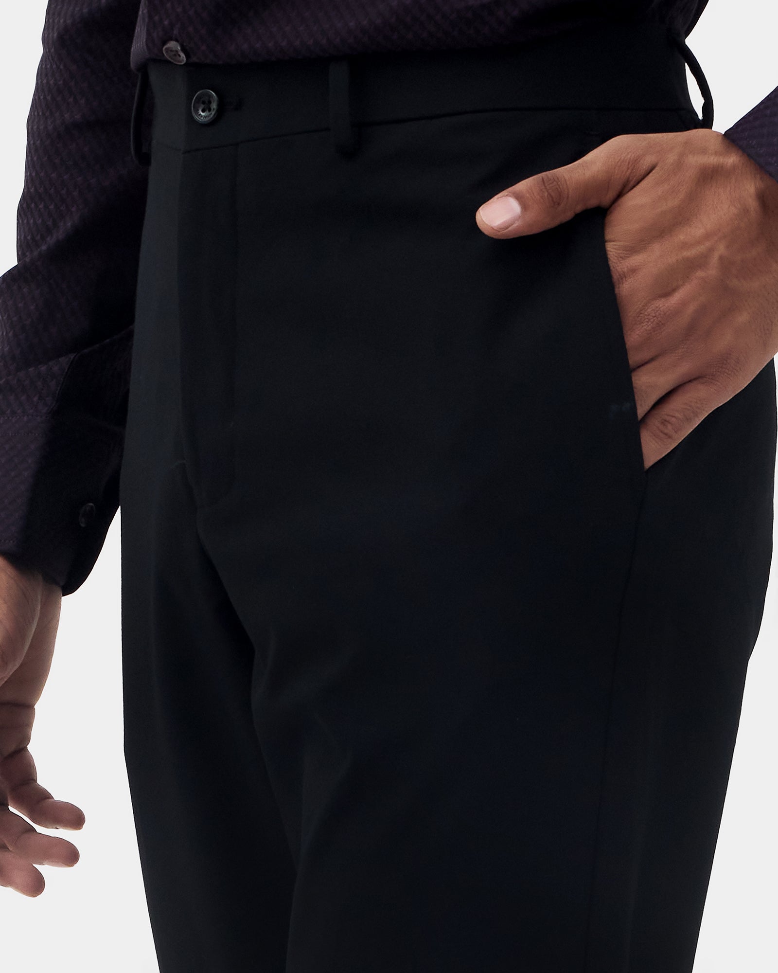 Black Solid Formal Trouser - Travis