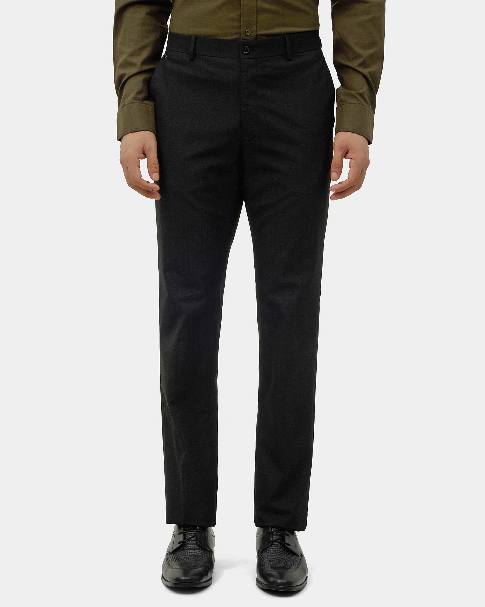 Black Check Trouser - Graham