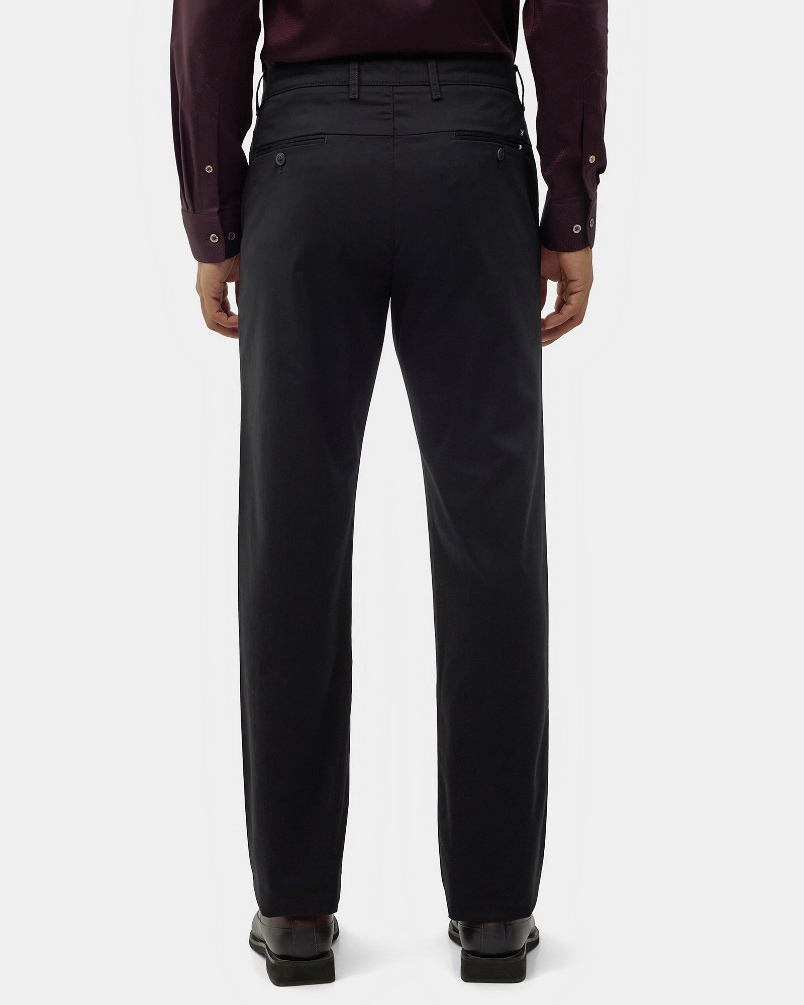 Black Solid Khakis - Sinai