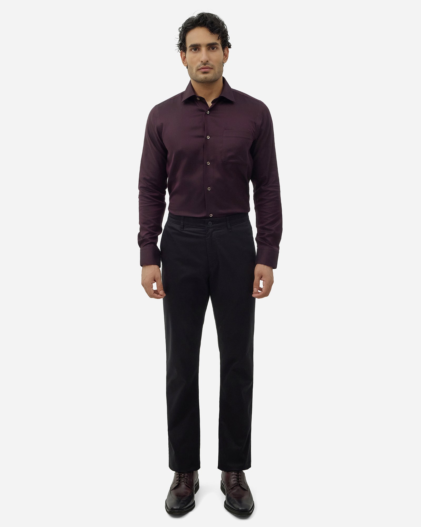 Black Solid Khakis - Sinai