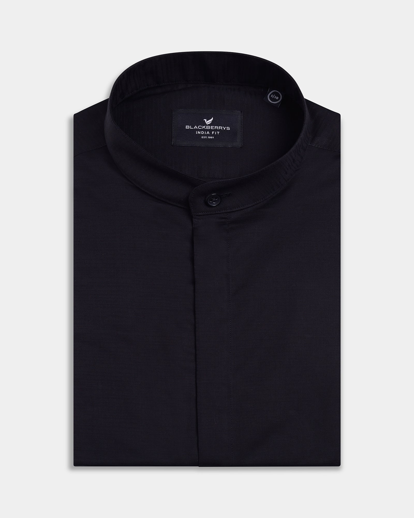 Black Solid Shirt - Sellex