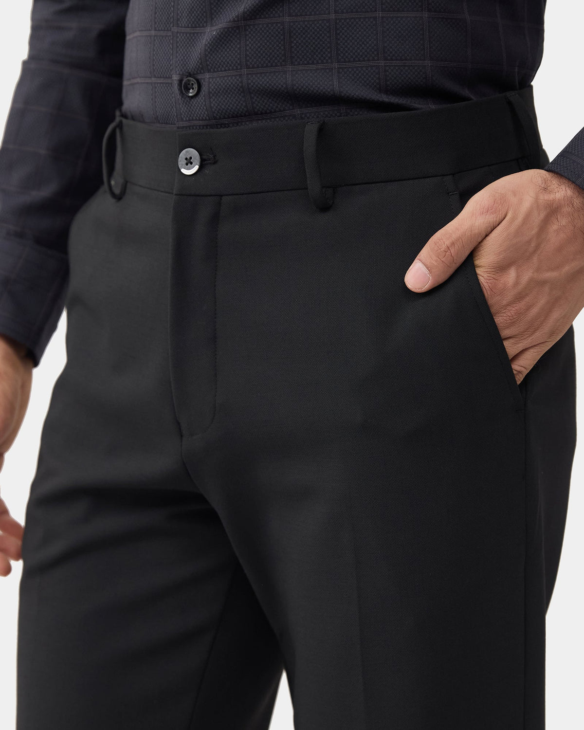 Black Solid Trouser - Christopher