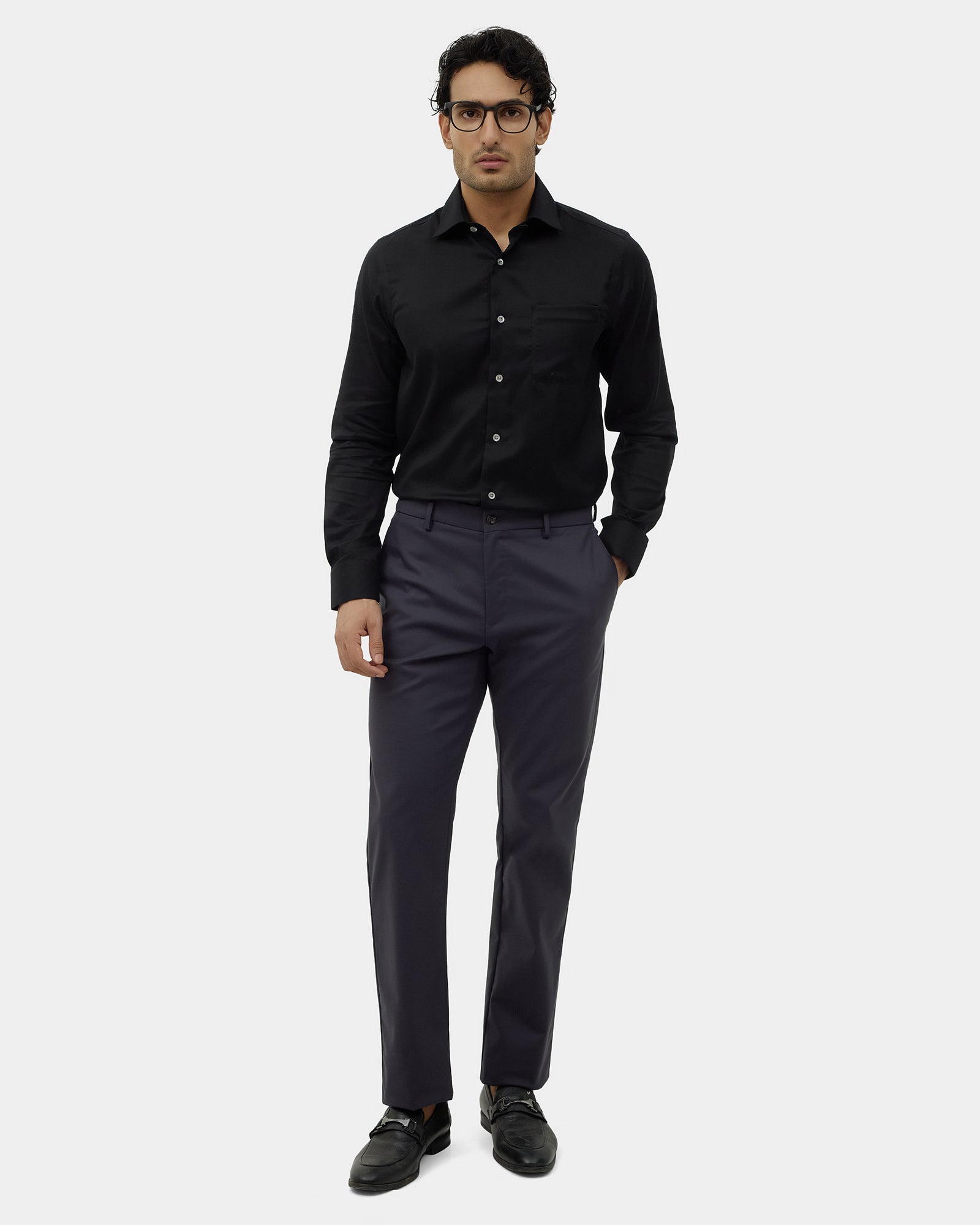 Black Textured Shirt - Twix