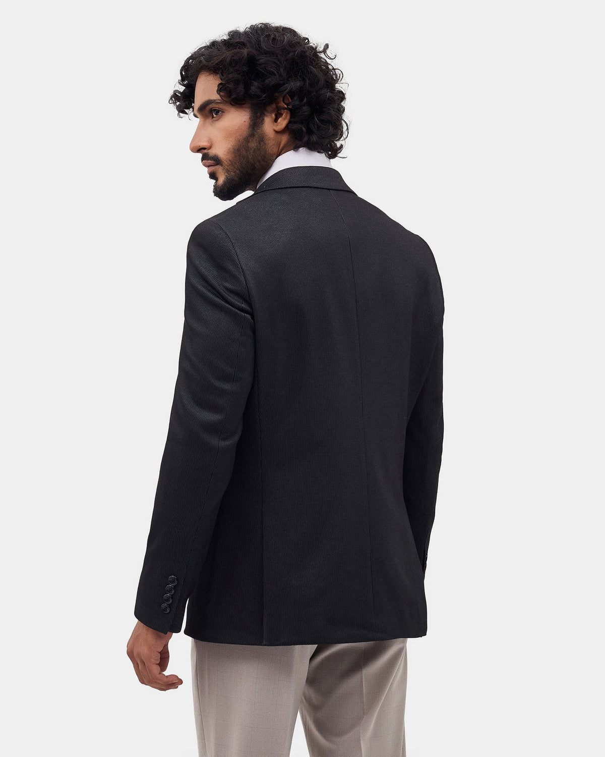 Black Stripe Blazer - Kiroc