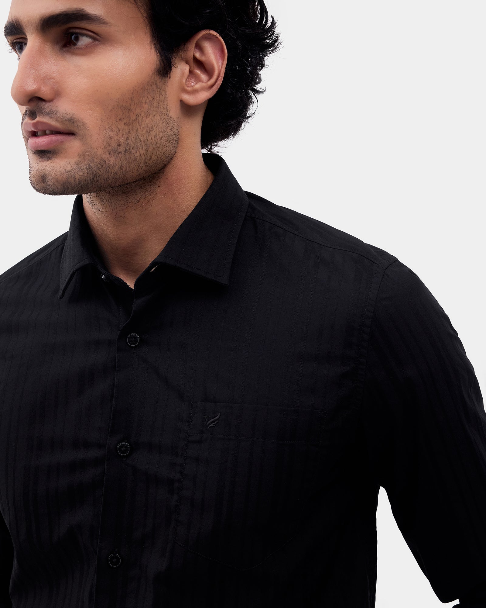 Black Stripe Shirt - Oreia