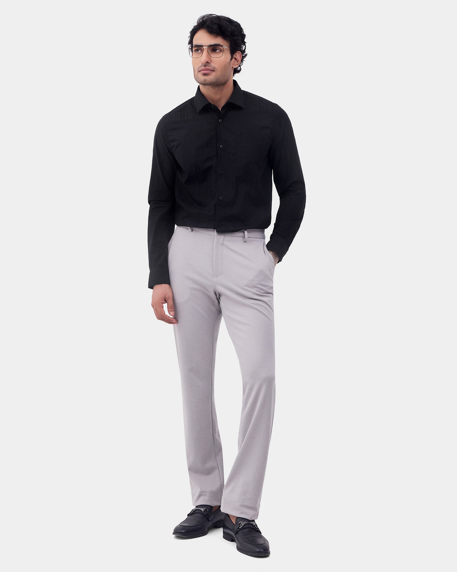 Black Stripe Shirt - Oreia