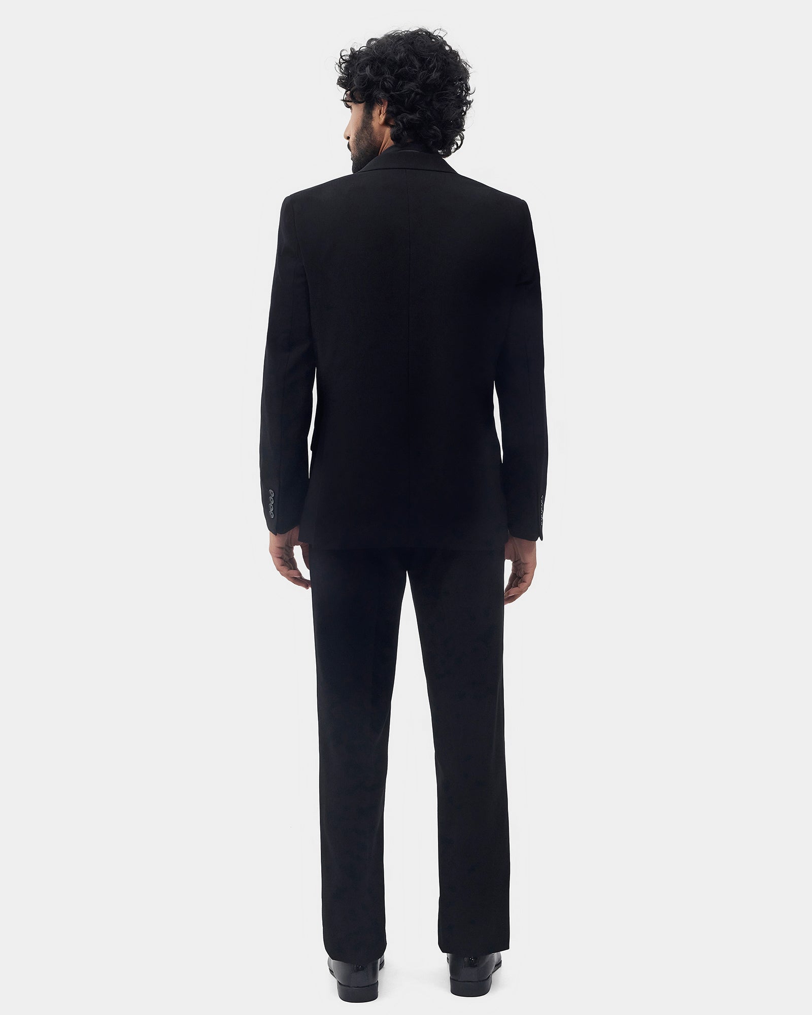 Black Three Piece Stripe Suit - Tuxen