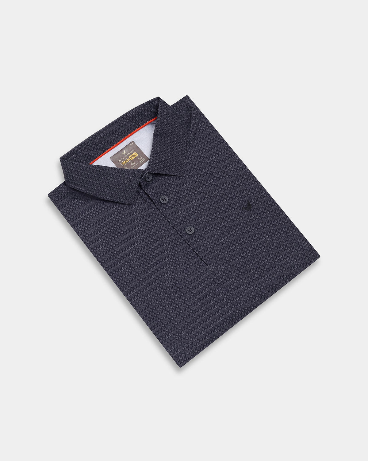 Black TechPro Printed Polo - Wook