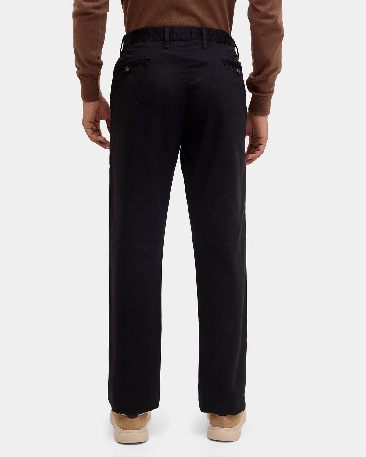 Black Textured Khakis - Langstang