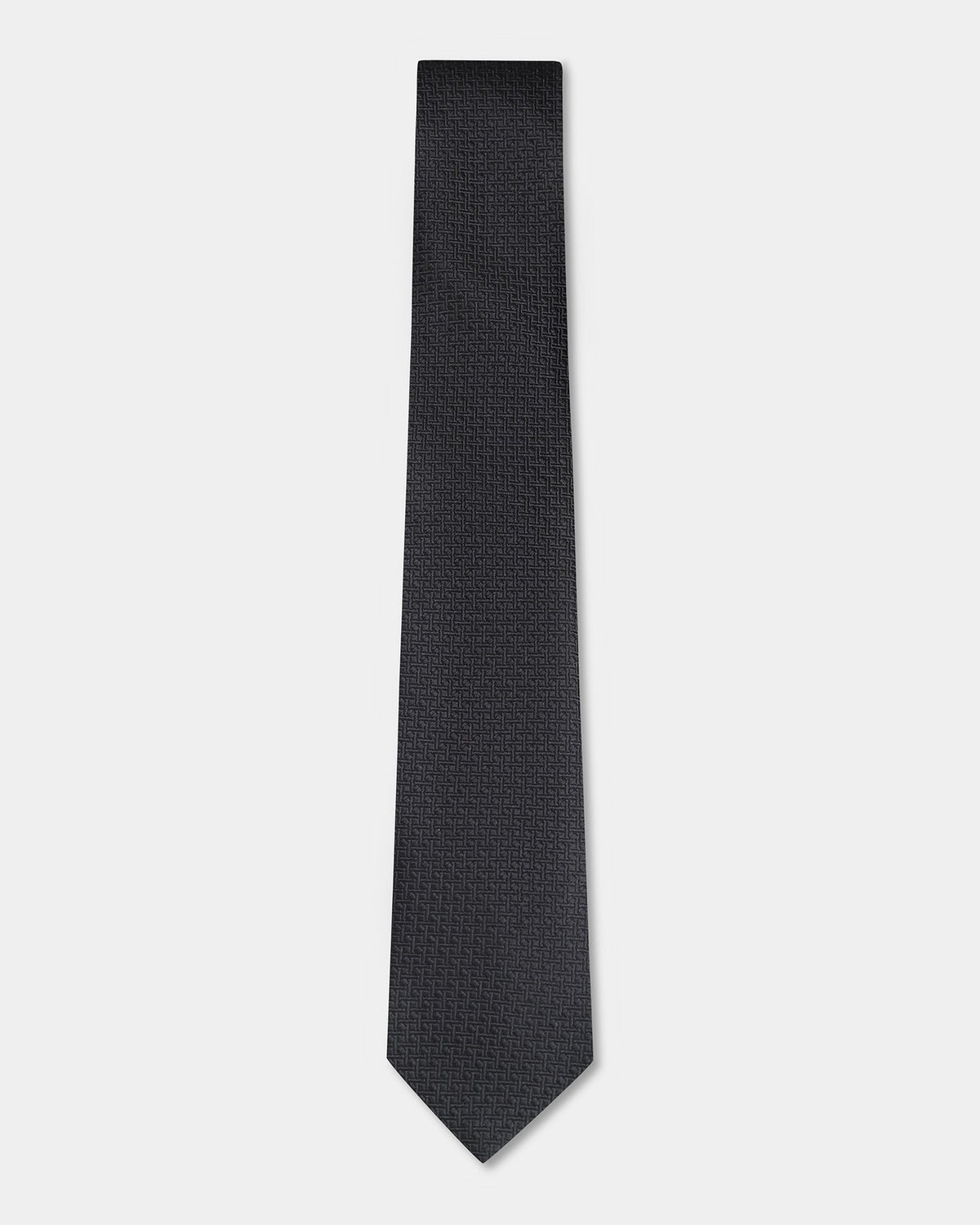 Black Textured Tie - Bilbao