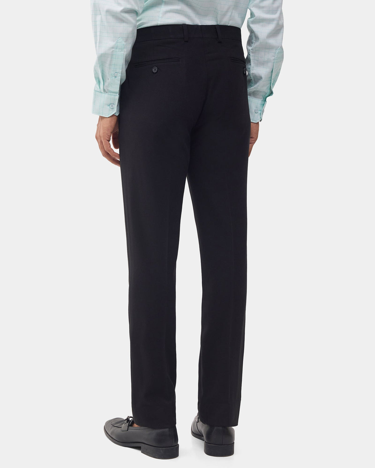 Black Textured Trouser - Delma