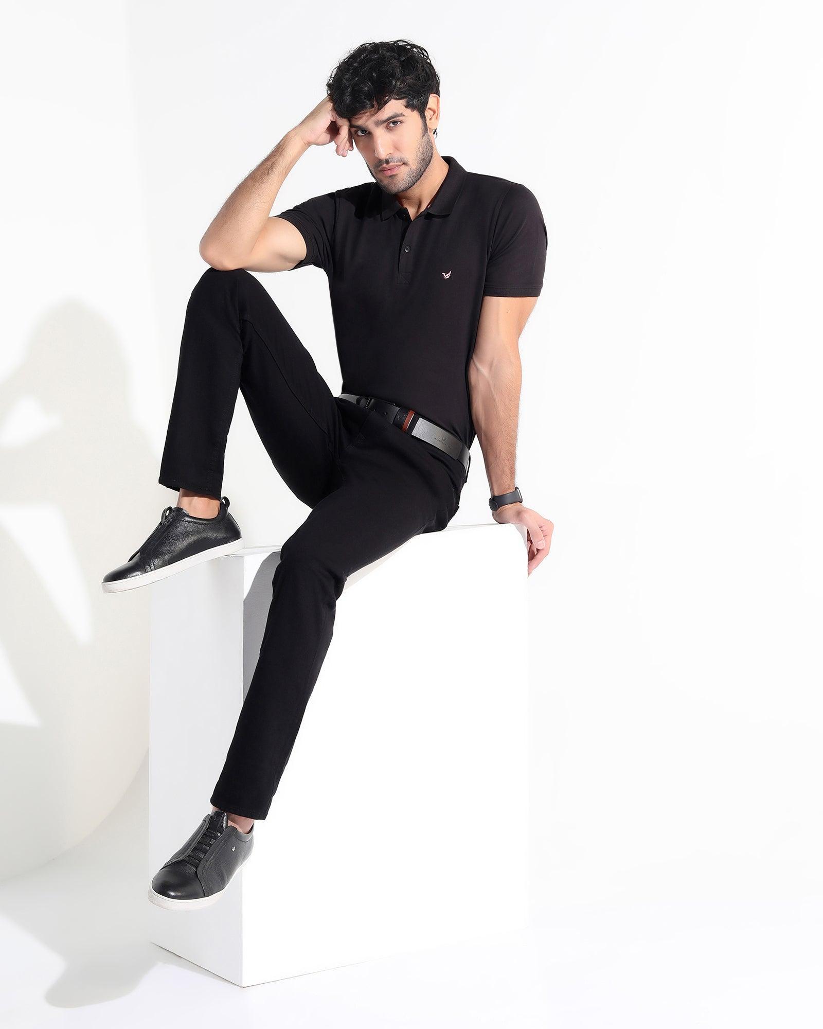 Must Haves Slim Yonk Fit Black Jeans - Jamie - Blackberrys
