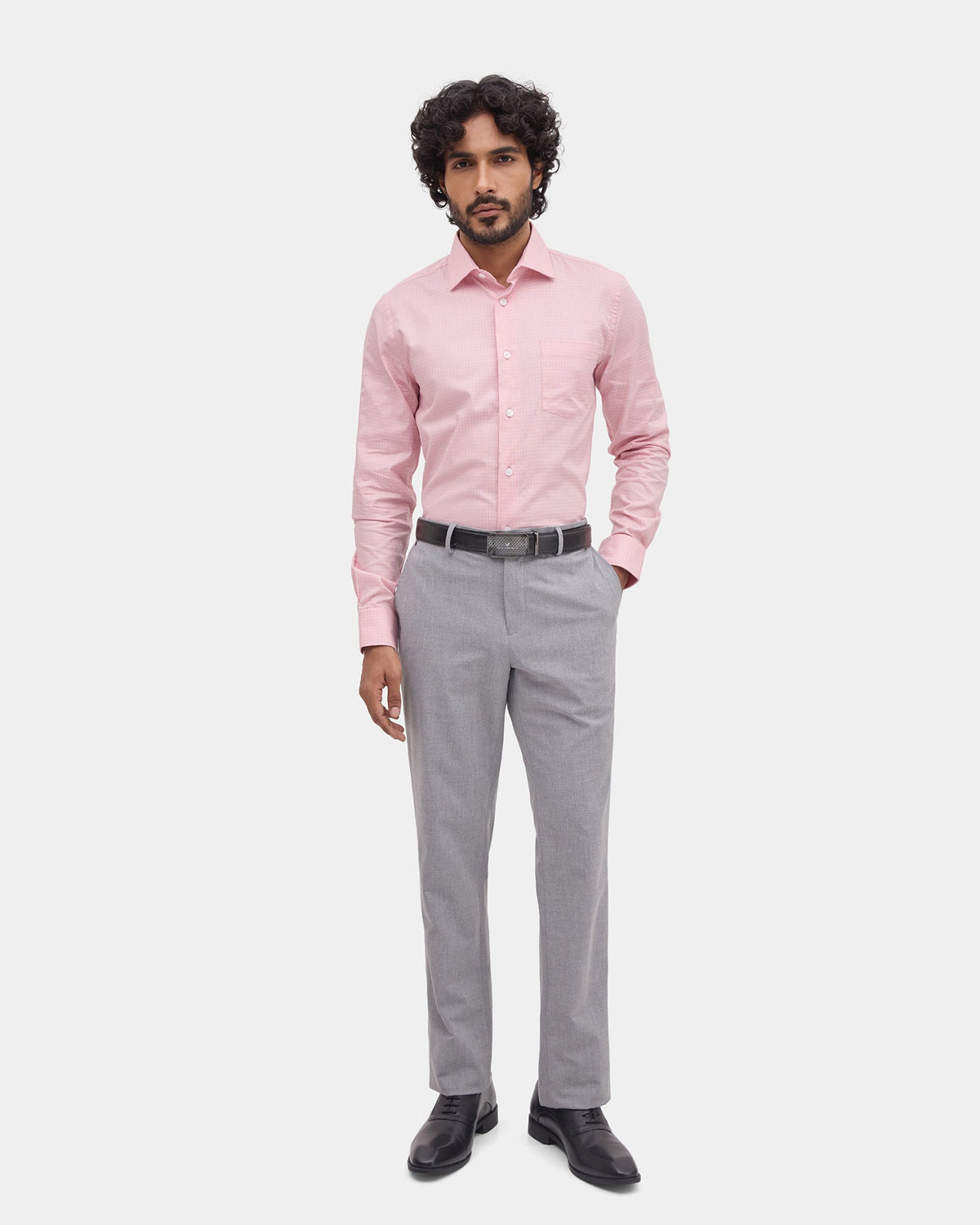 Blossom Pink Check Shirt - Stalix