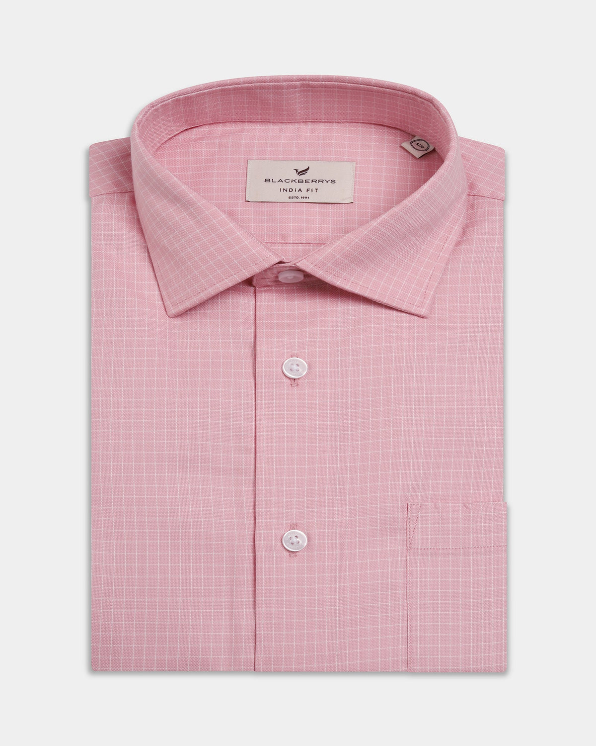 Blossom Pink Check Shirt - Stalix