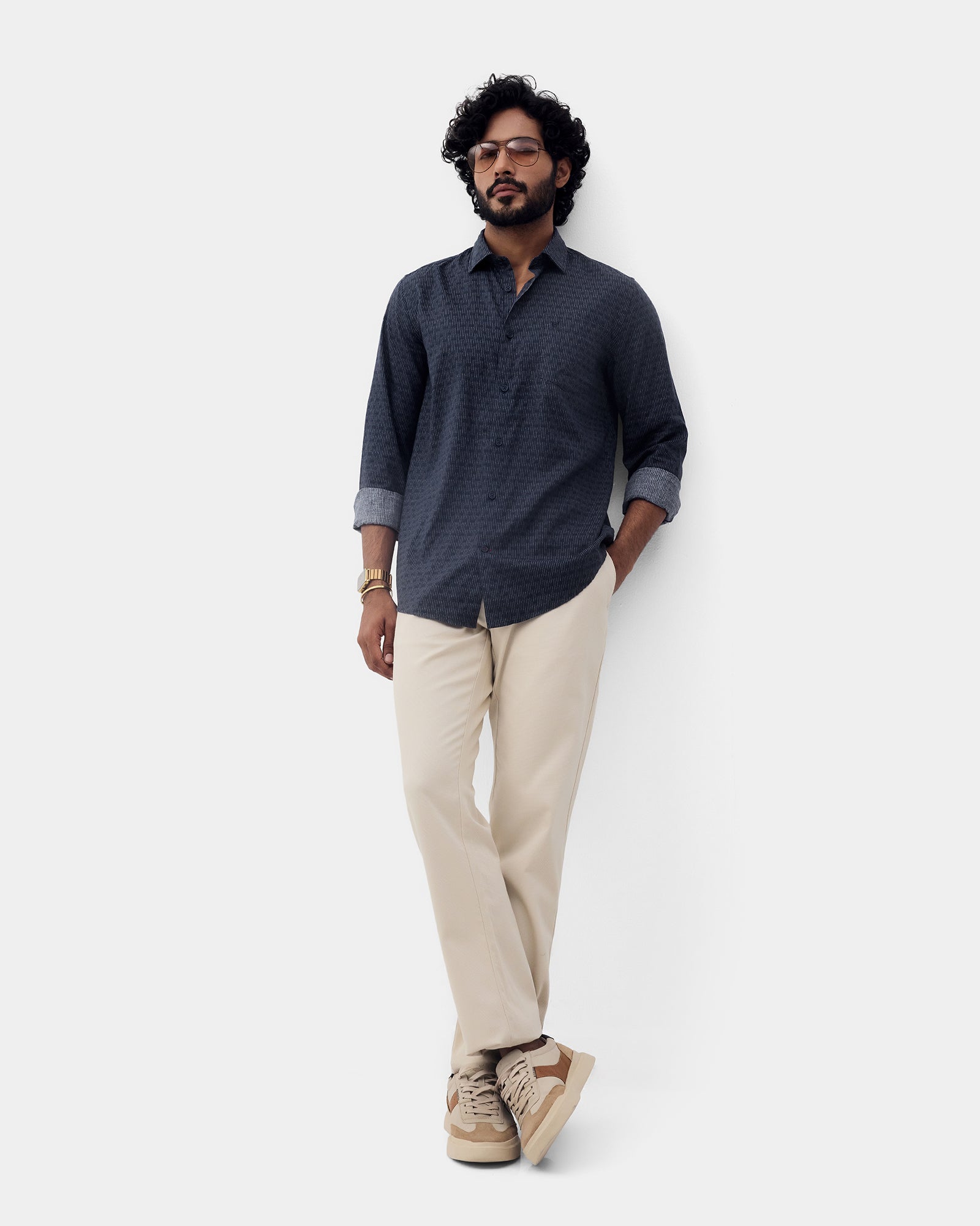 Blue Printed Shirt - Benico