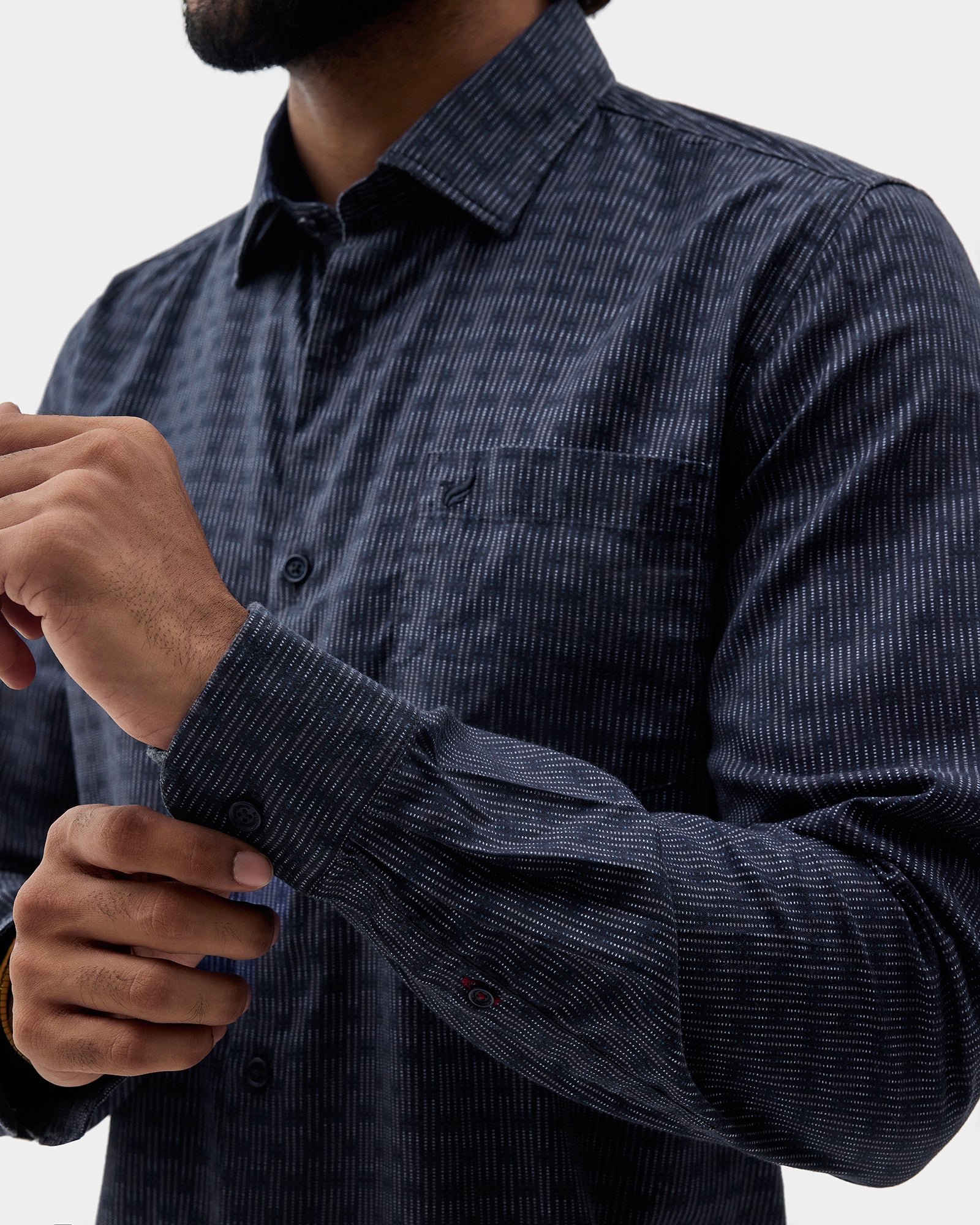 Blue Printed Shirt - Benico